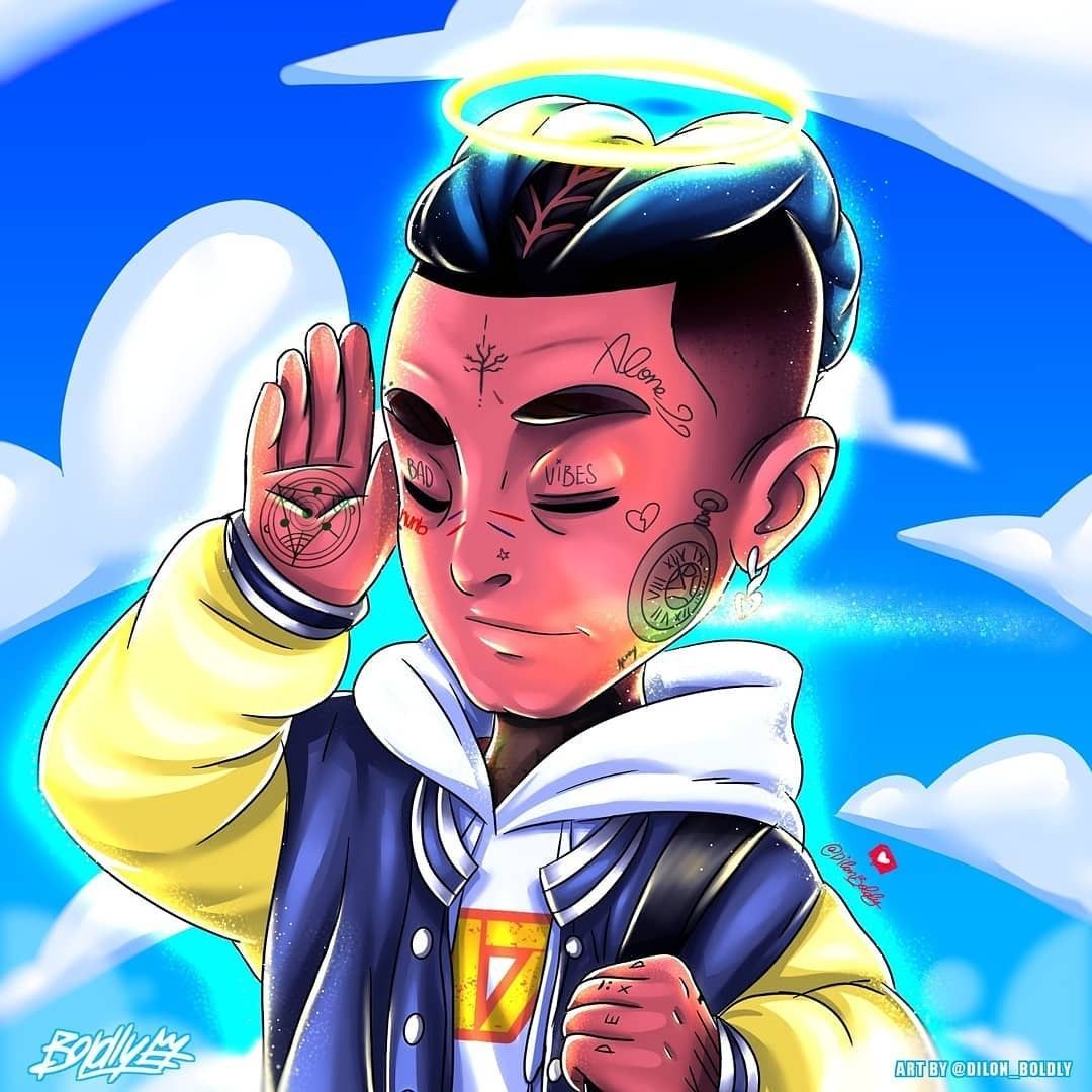 XXXTentacion illustrazione anime cartoon, 1080x1080 HD, PC Desktop