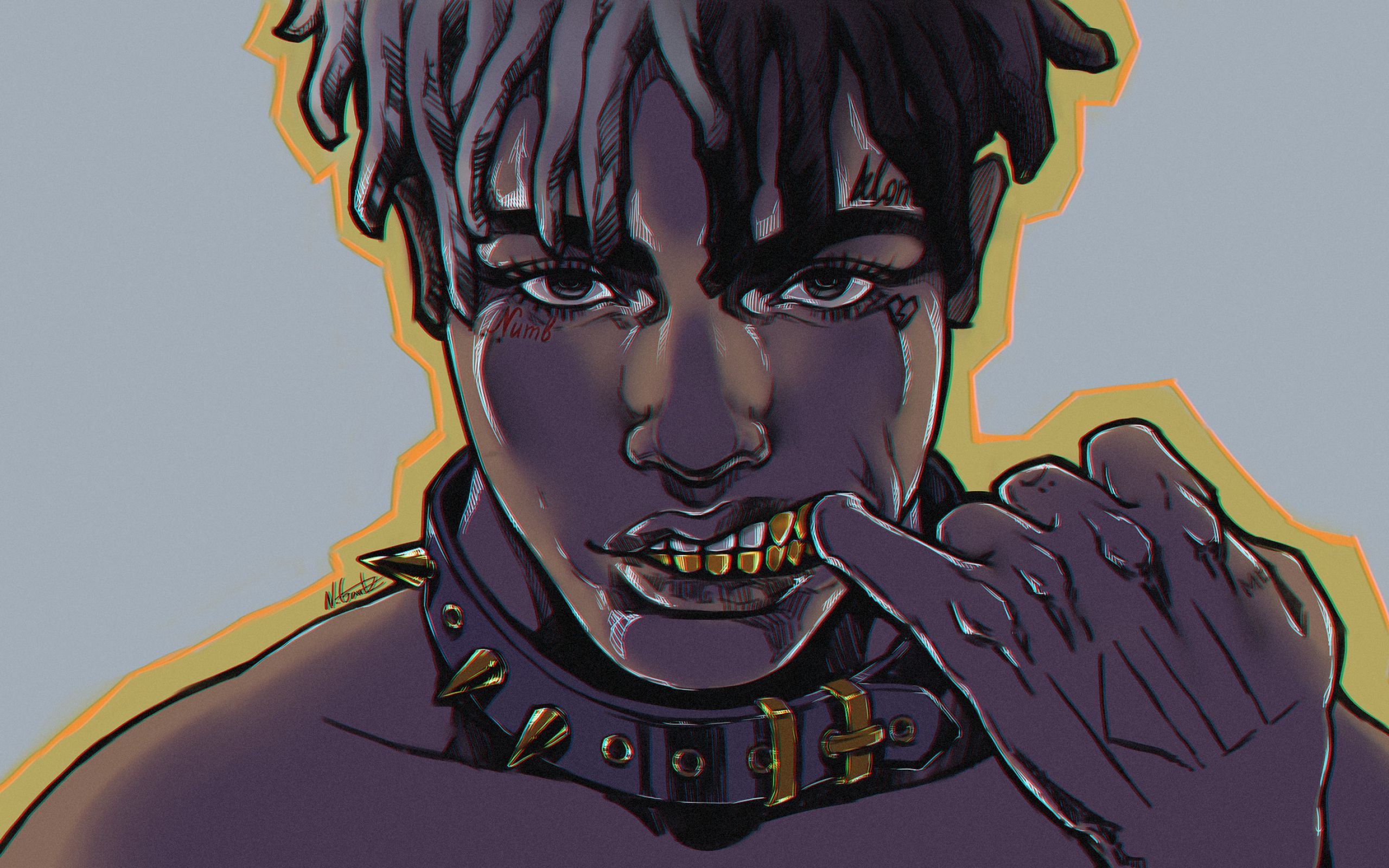 XXXTentacion cartone animato ritratto, 2560x1600 WQXGA, Laptop