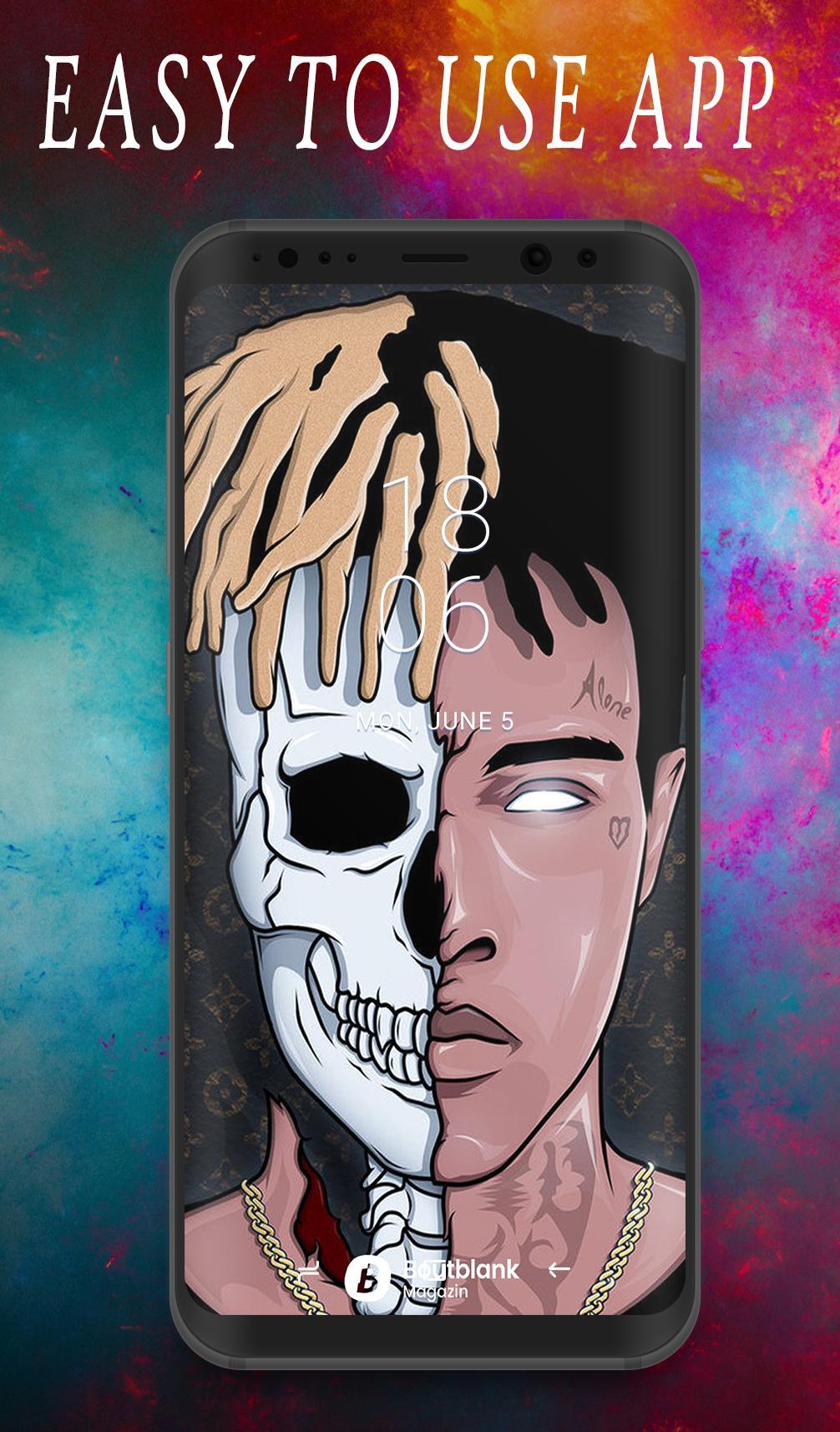 XXXTentacion ritratto occhi rossi, 1365x950 720p, PC
