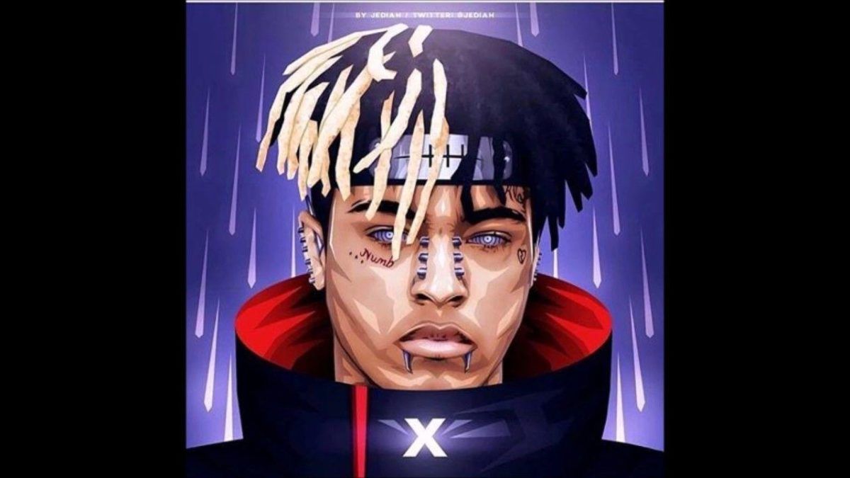 XXXTentacion ritratto pioggia blu, 1200x675 HD, PC