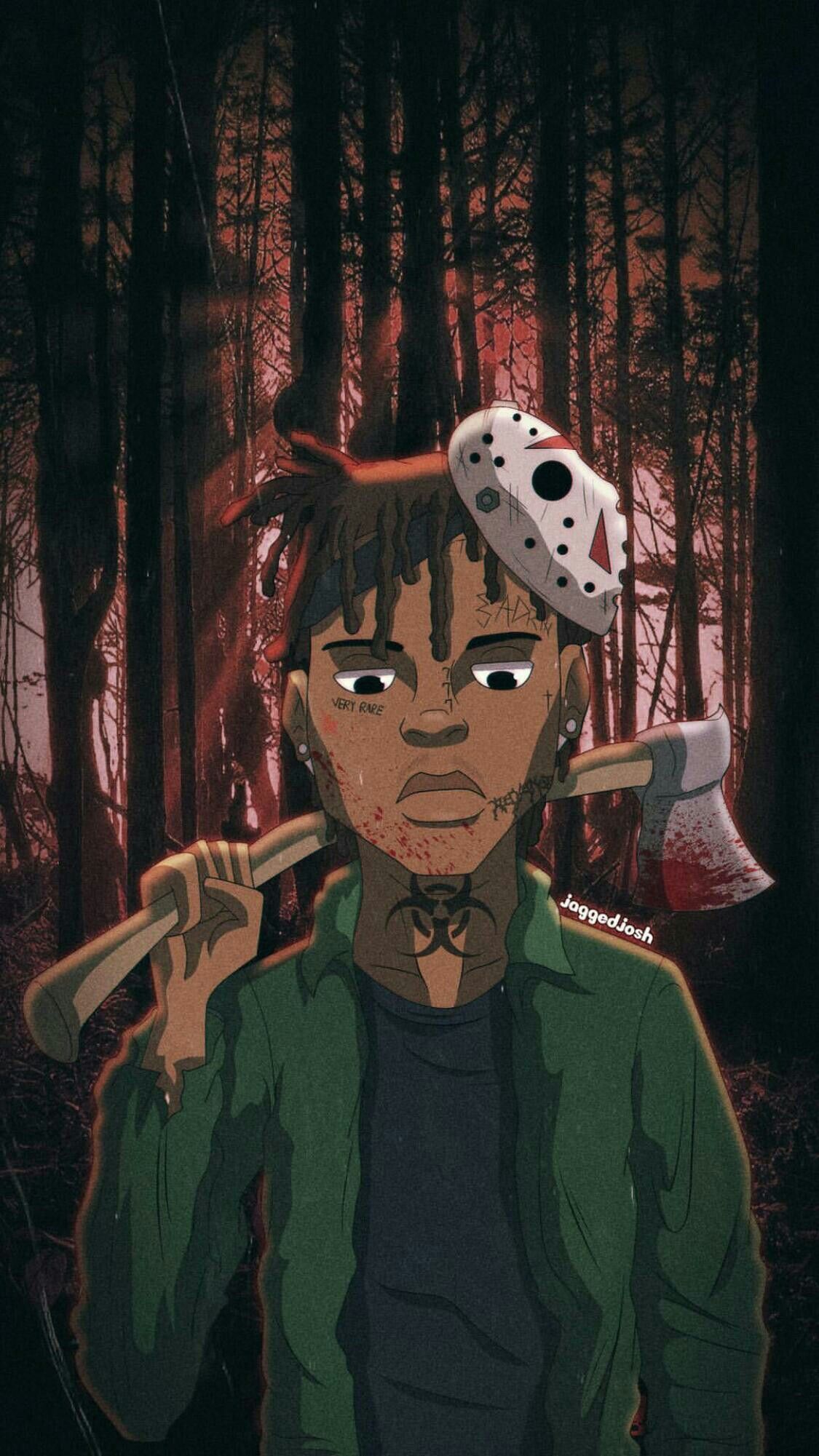 XXXTentacion cartone maschera Jason, 1125x2001 Verticale, Mobile