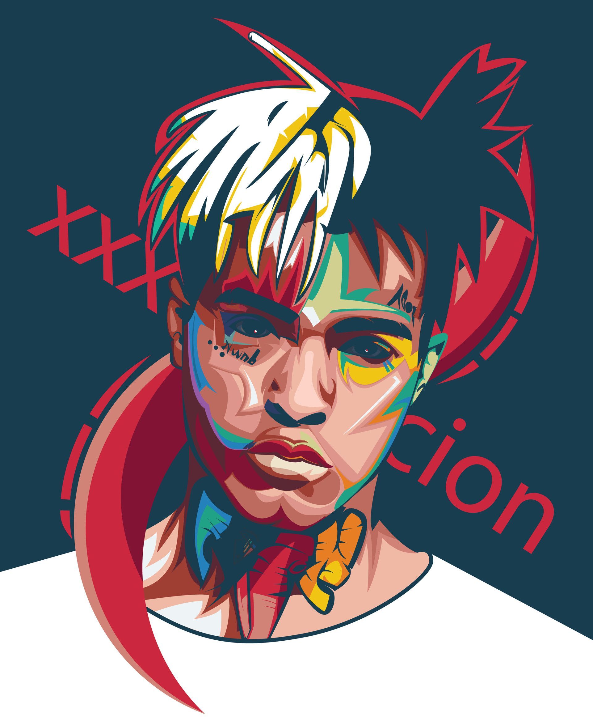 XXXTentacion Skins copertina album, 1080x1080 HD, Desktop