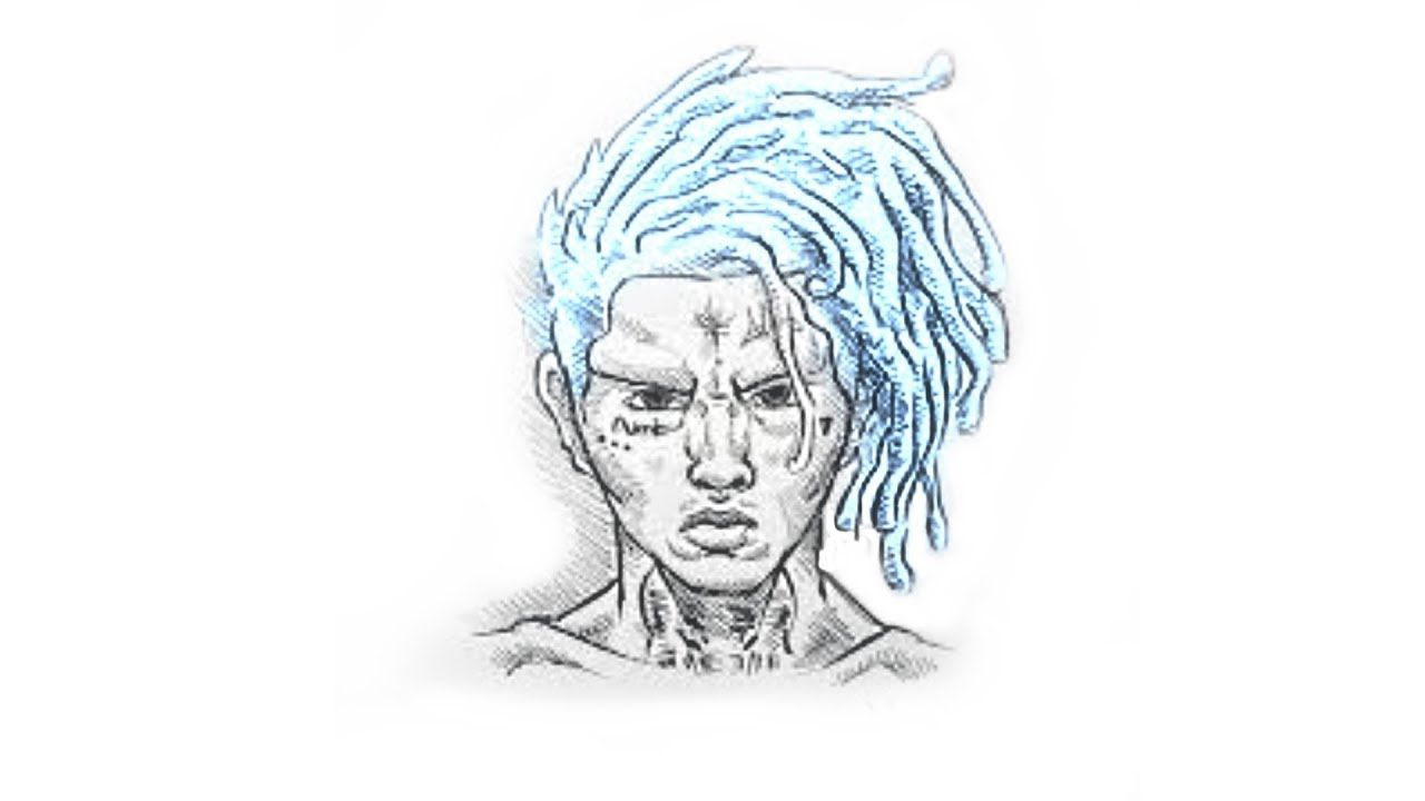 XXXTentacion capelli blu concerto, 1244x2048 Full HD Verticale, Smartphone