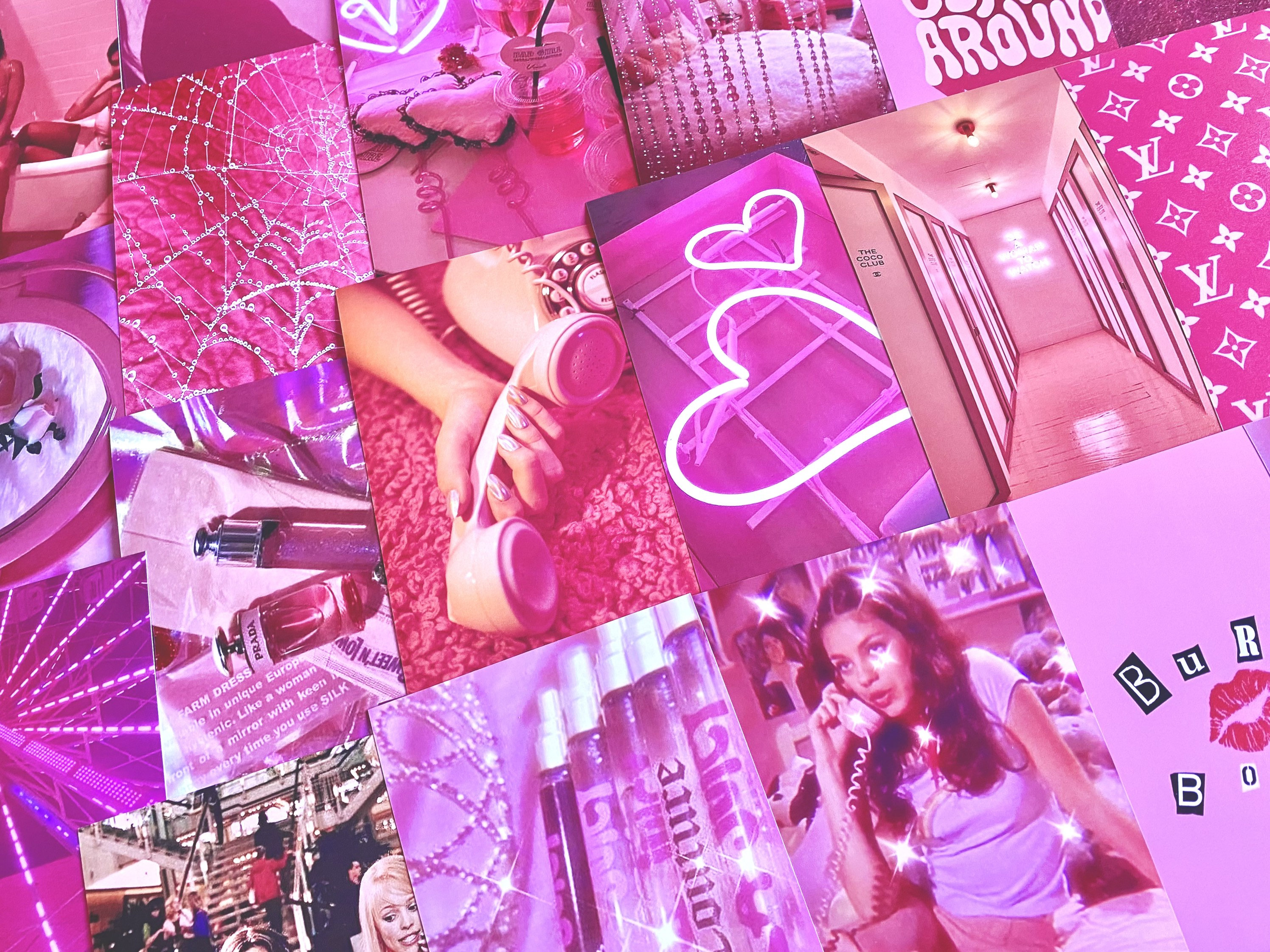 Collage rosa estetica Y2K, 2992x2244 WQXGA, Laptop