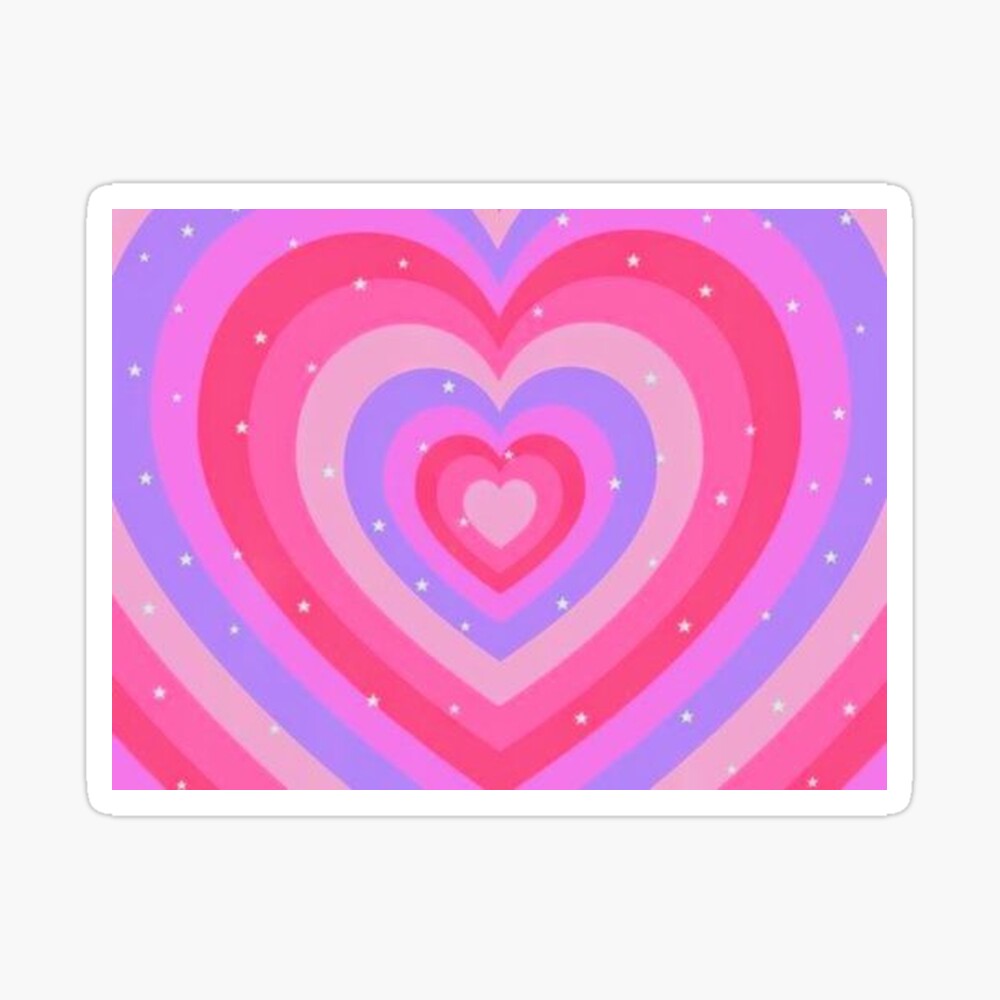 Cuori concentrici rosa e viola, 1000x1000 HD, Desktop