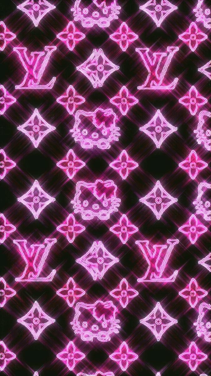 Louis Vuitton Hello Kitty neon rosa, Sanrio, 674x1200 Verticale, Telefono