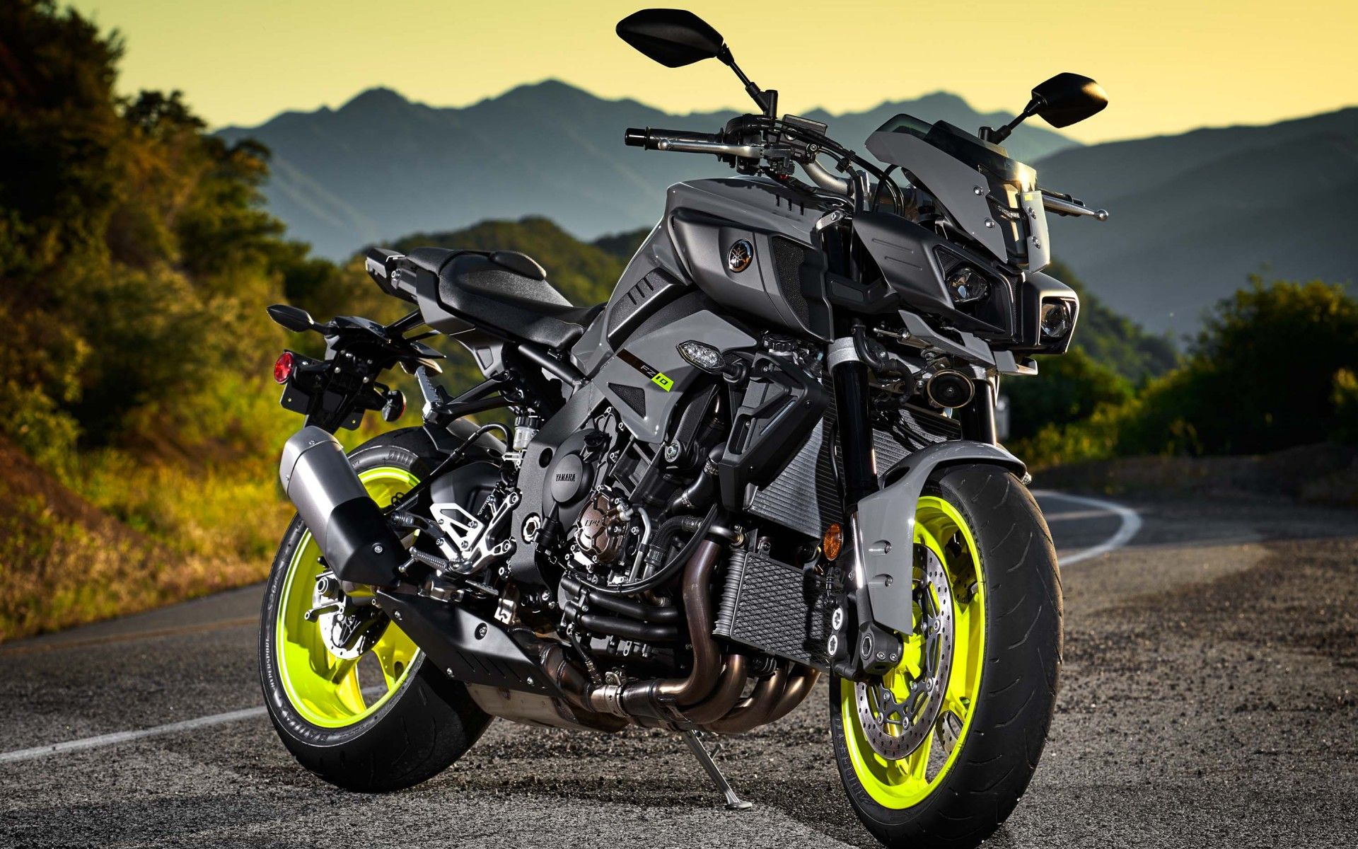 Moto Yamaha FZ nera, 1920x1200 Full HD+ WUXGA, Desktop