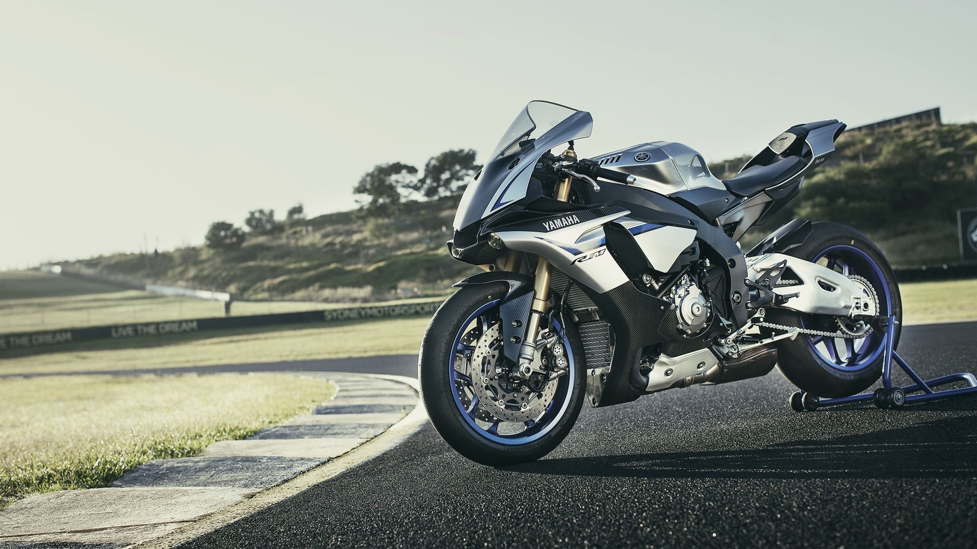 Yamaha YZF R1 moto pista, 1920x1080 1080p, Desktop