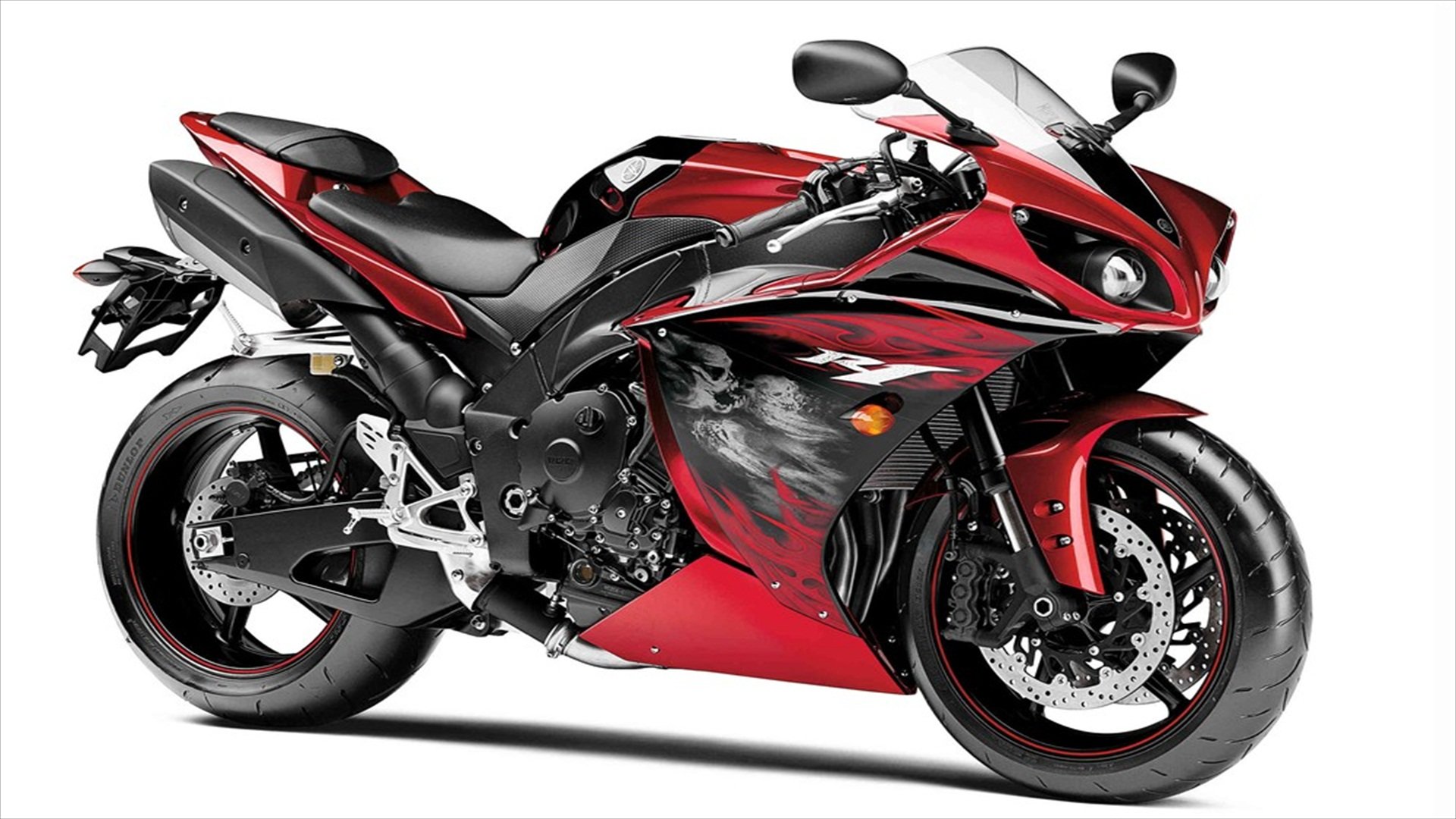 Moto sportiva Yamaha R1 rossa, 1920x1080 Full HD, PC