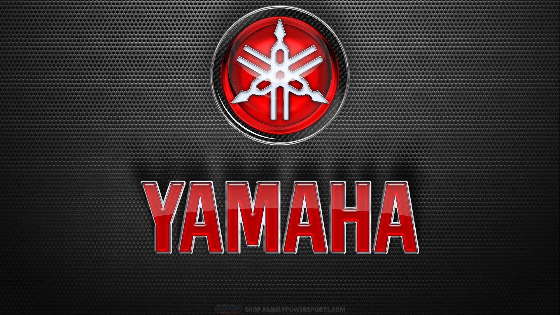 Logo Yamaha rosso metallico, 1920x1080 1080p, PC Desktop