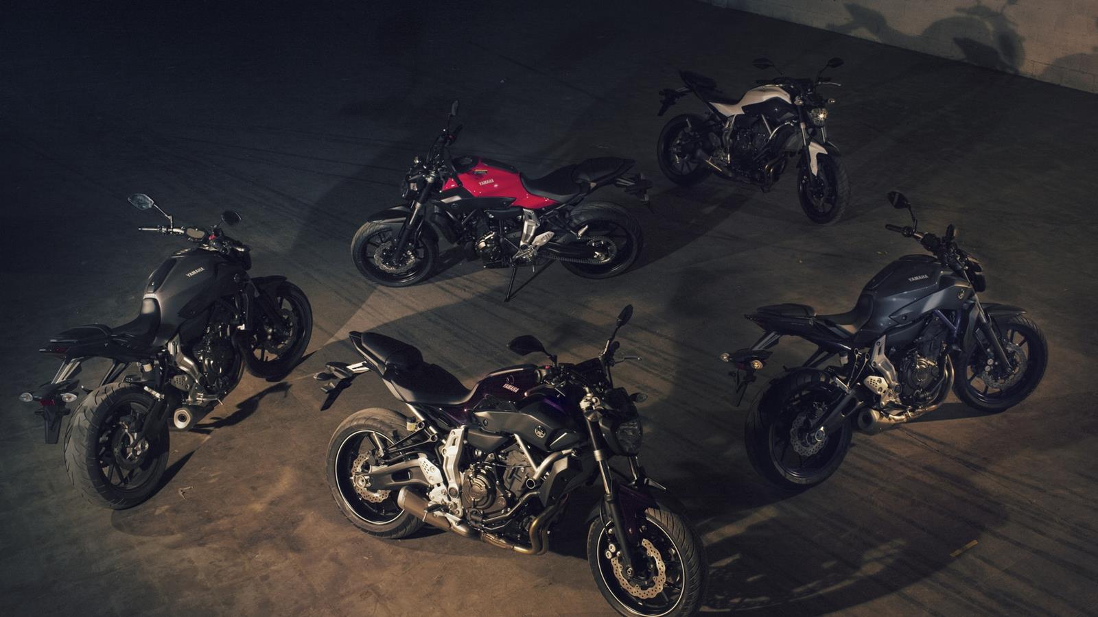 Yamaha MT-07 varie colorazioni, 1600x900 HD, PC Desktop