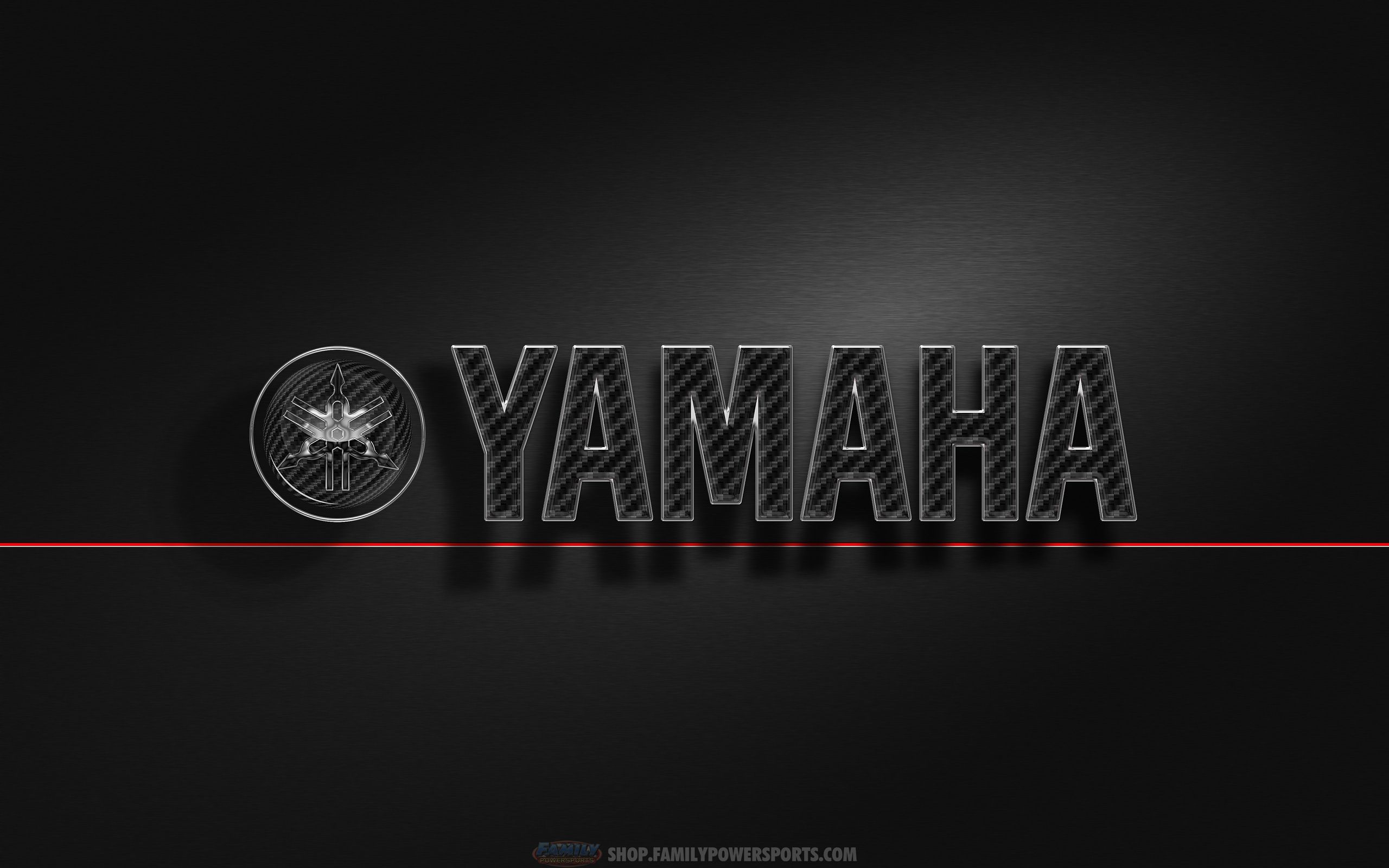 Logo Yamaha nero metallico, 2560x1600 2K, PC