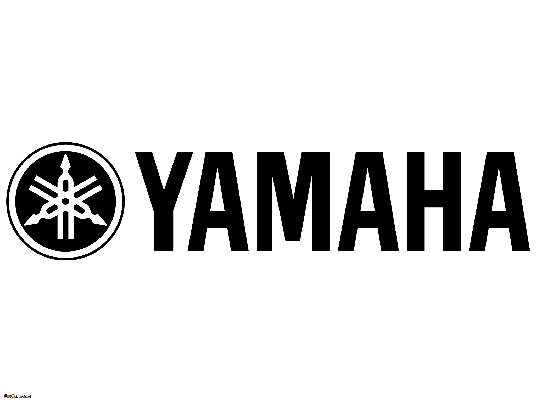 Logo Yamaha nero, 2048x1536 Hi-Res, Desktop
