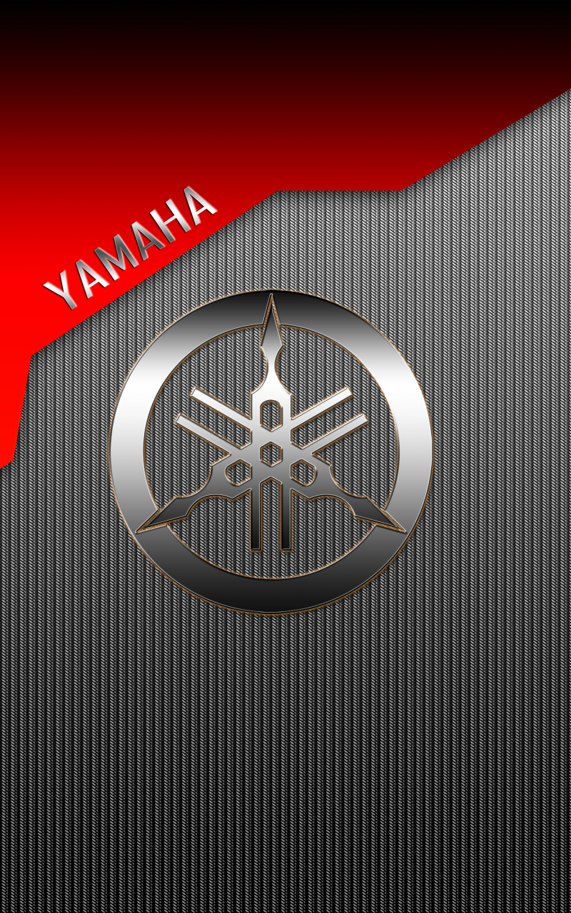 Logo Yamaha metallico grigio, 800x1280 Full HD Verticale, iPhone