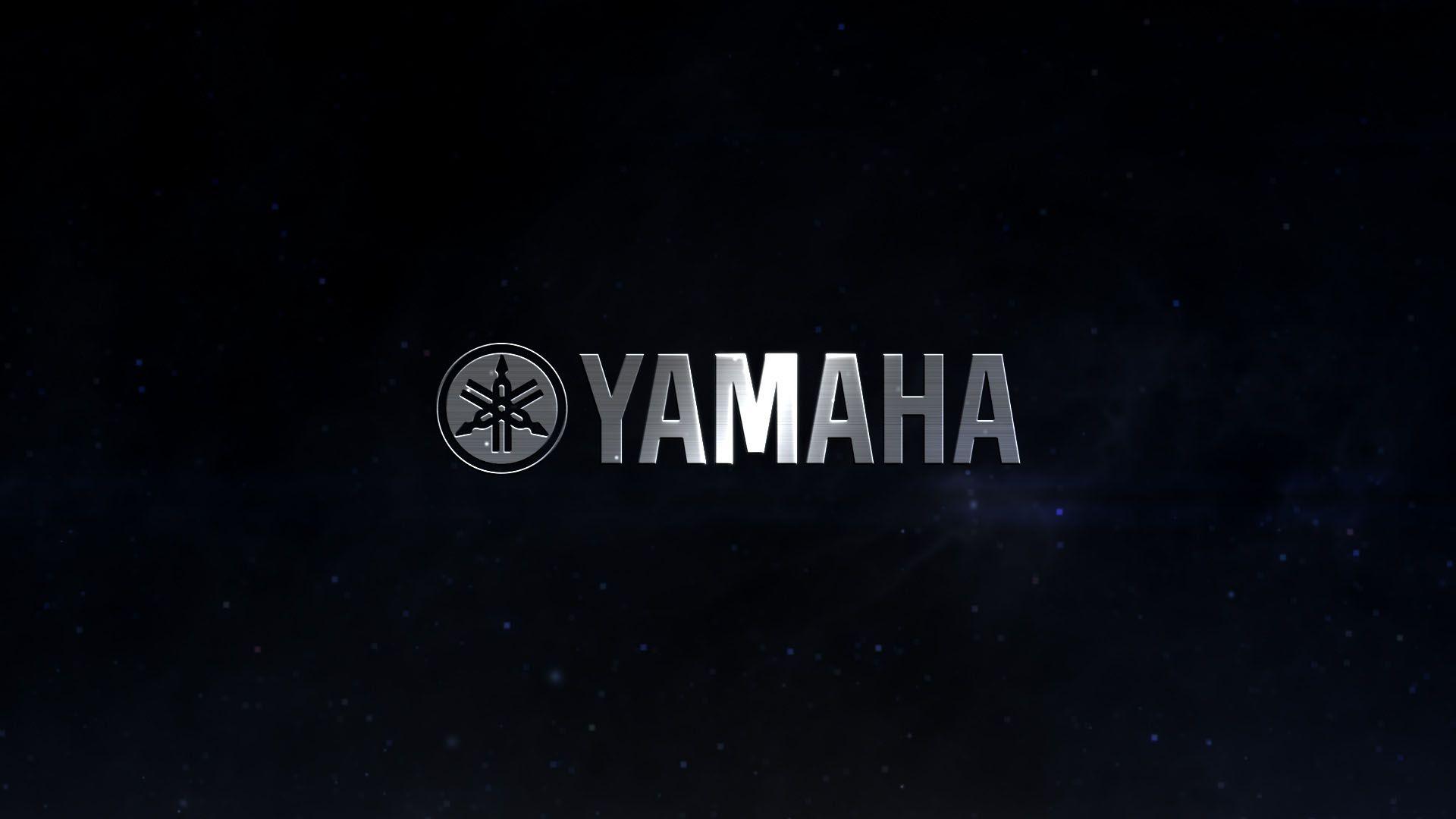 Logo Yamaha su nero, 1920x1080 Full HD 1080p, PC