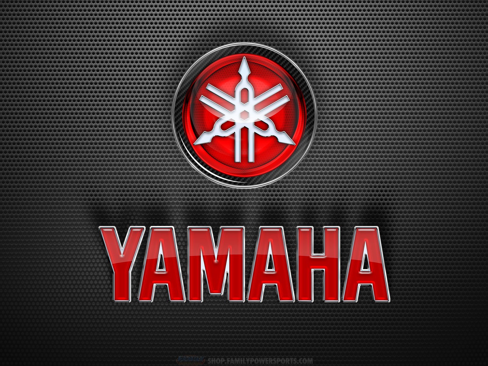 Logo Yamaha rosso metallico, 1600x1200 HD Ready, Notebook Gaming