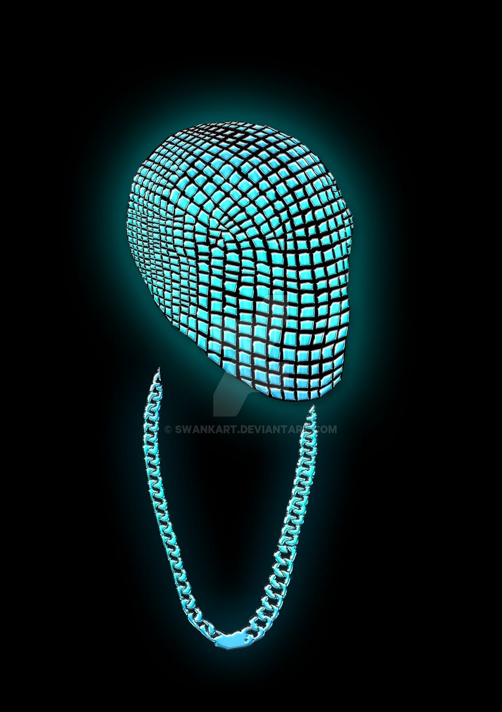 Maschera Yeezus catena luminosa, 1024x1453 Full HD Verticale, Smartphone