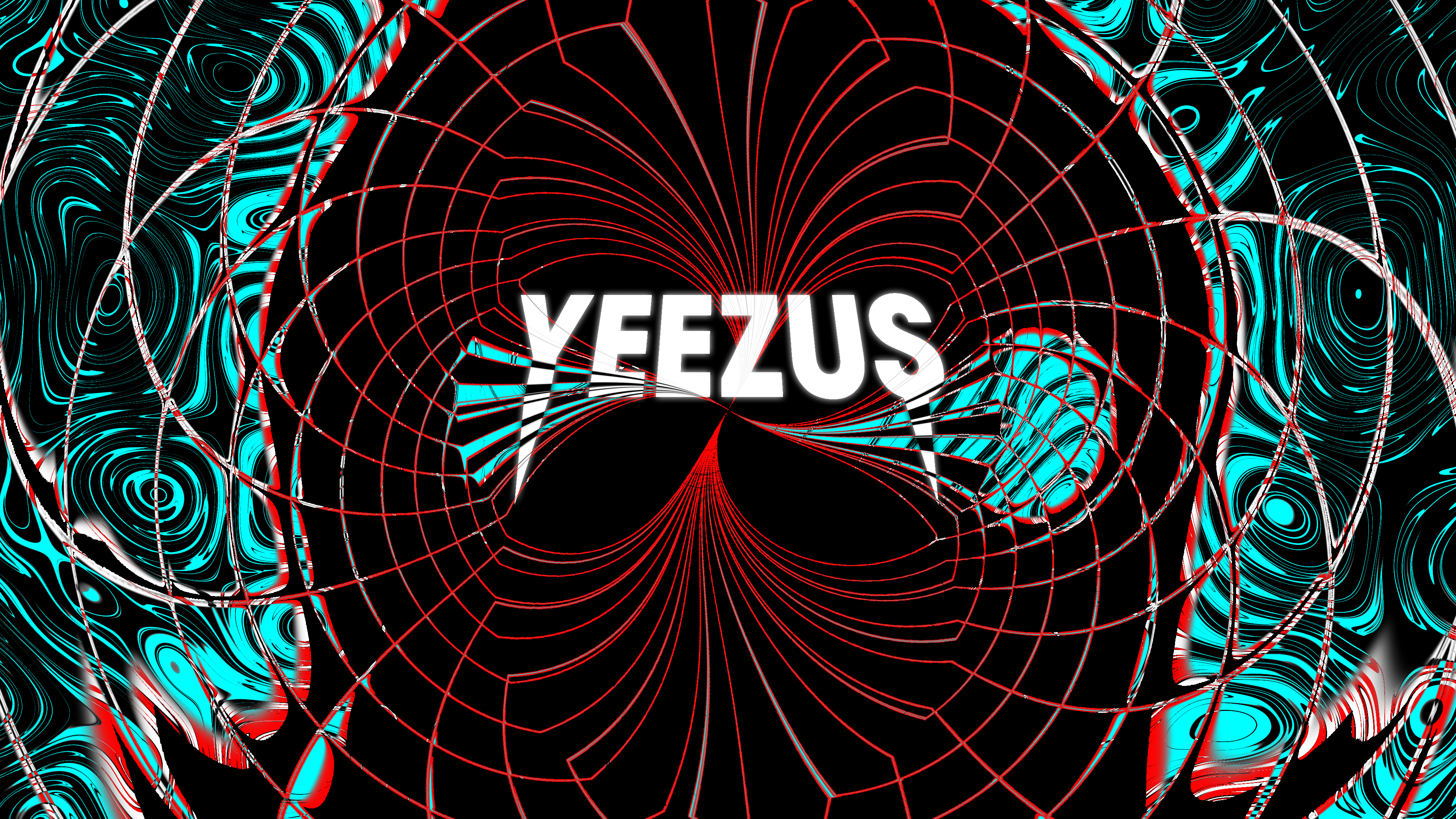 Logo Yeezus astratto psichedelico, 3840x2160 Ultra HD, 4K TV