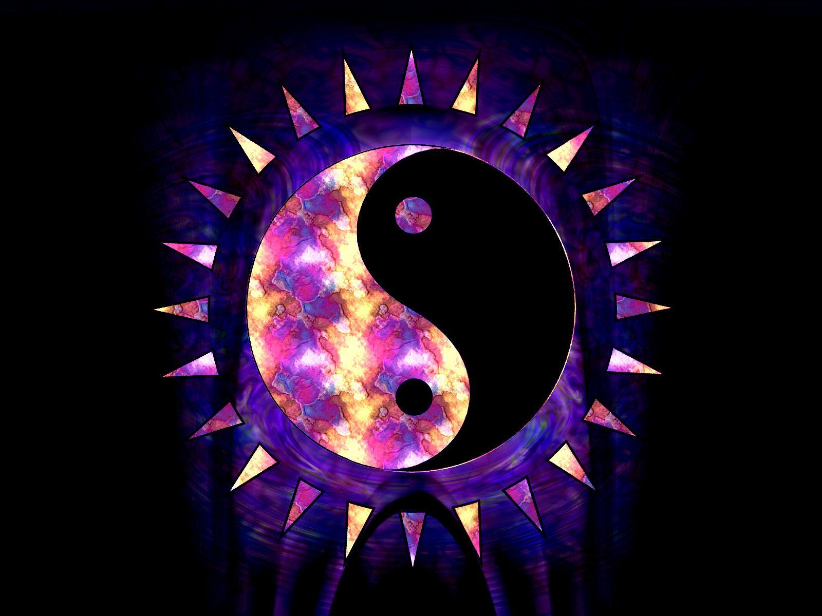 Yin Yang tie dye viola, 1600x1200 HD, PC