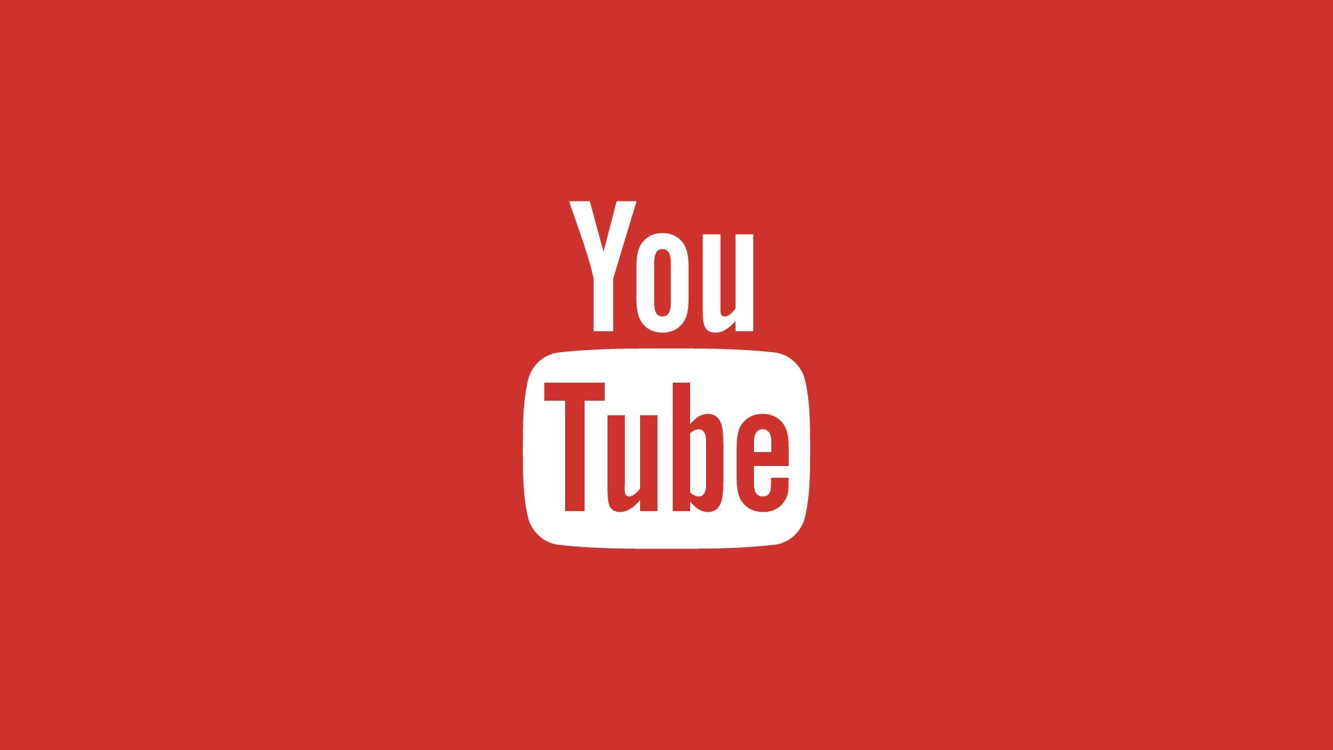 Logo YouTube rosso bianco, 1920x1080 Full HD 1080p, Desktop