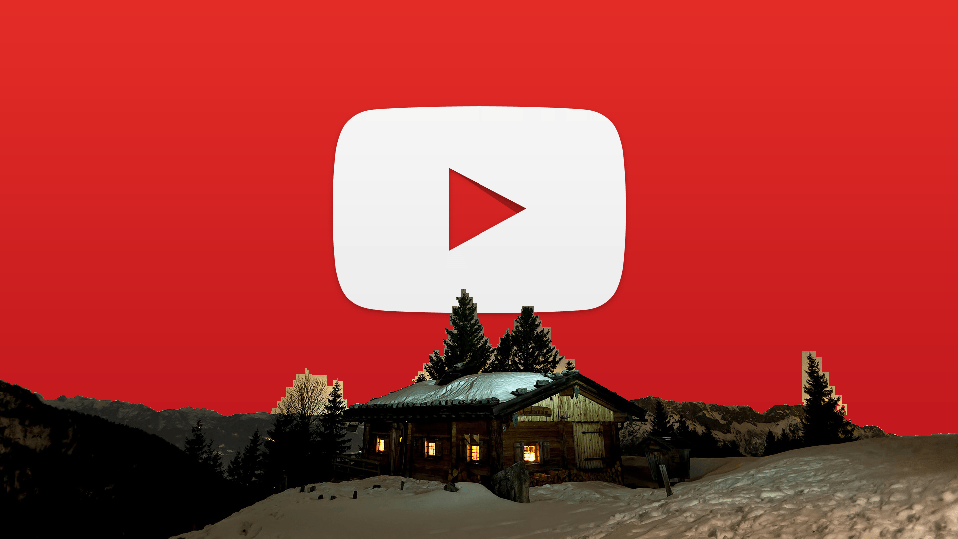 Logo YouTube cubo 3D, 1920x1080 Full HD 1080p, PC
