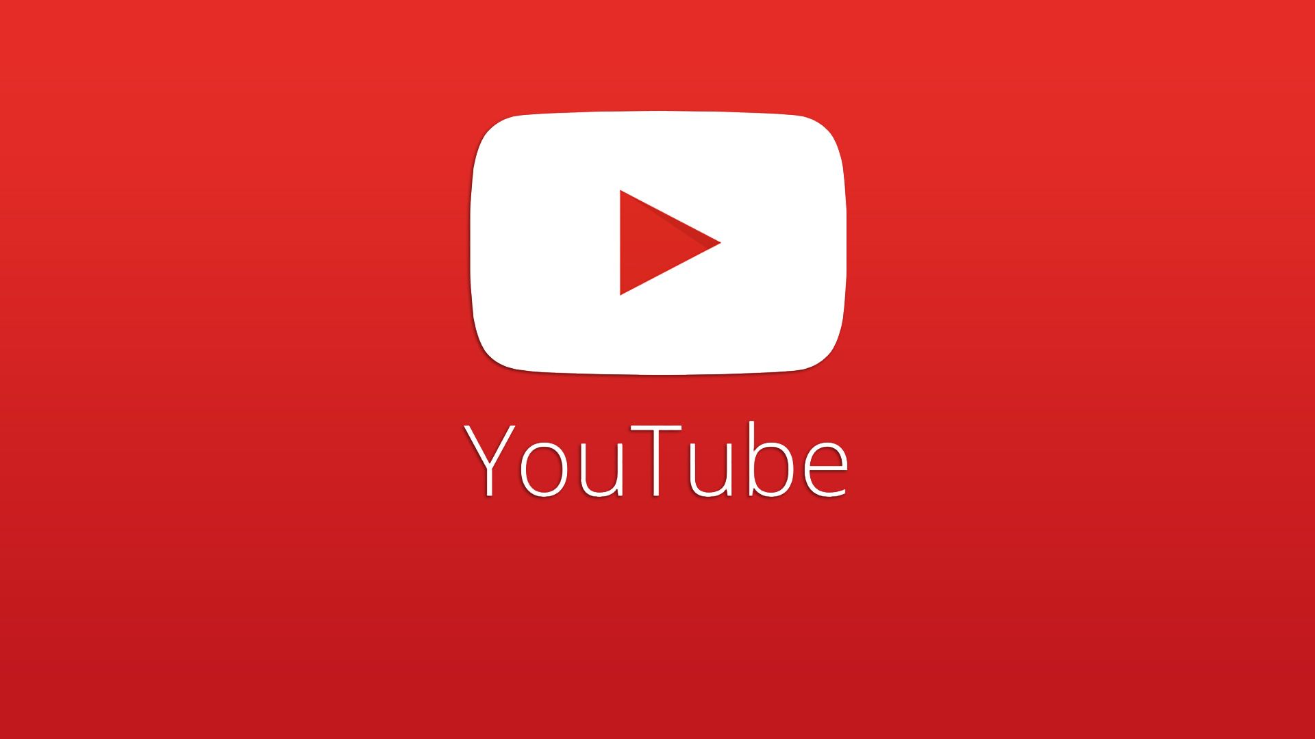 Logo YouTube bianco rosso, 1920x1080 1080p, Desktop