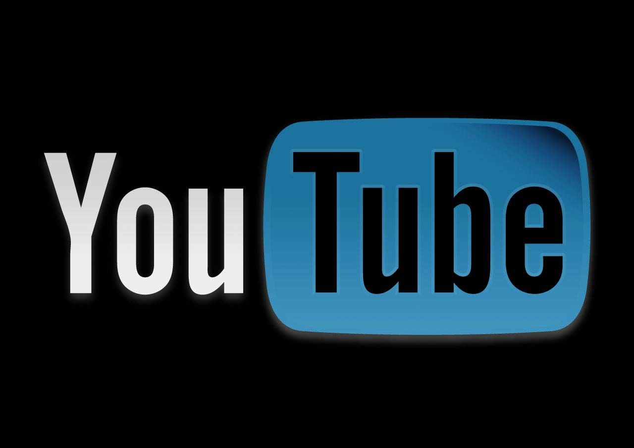 Logo YouTube su rosso, 1920x1080 Full HD 1080p, Laptop