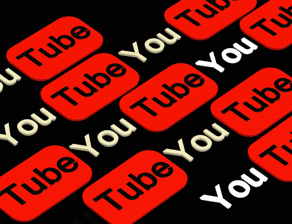 Logo YouTube su sfondo rosso, 1280x720 HD, PC Desktop