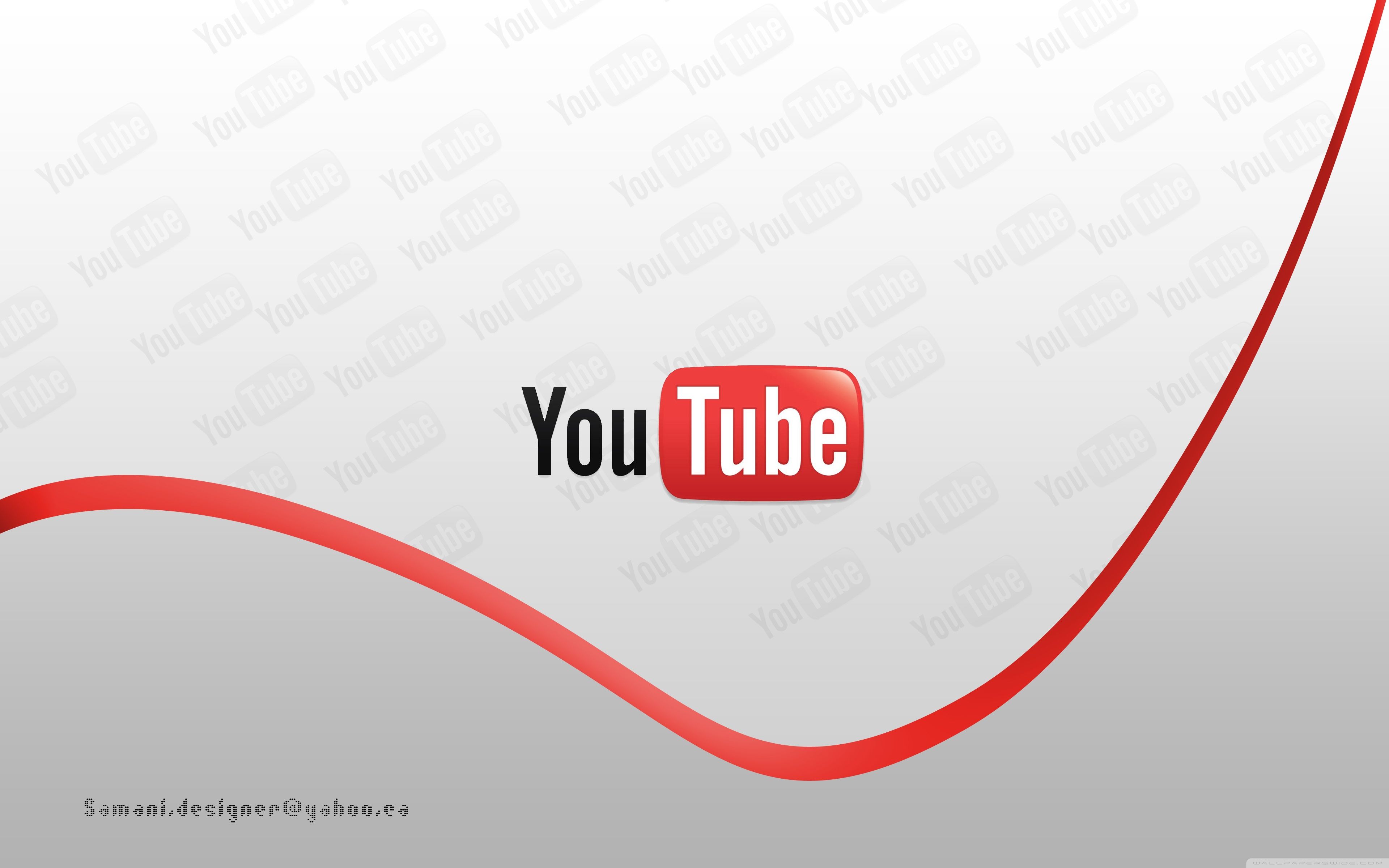 Logo YouTube su rosso, 1920x1080 Full HD 1080p, Laptop