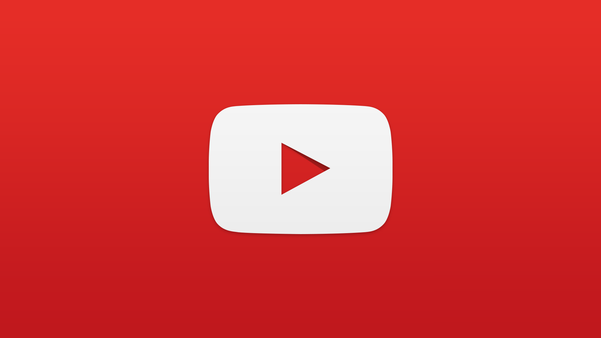 Logo YouTube rosso, 1920x1080 Full HD, PC Desktop