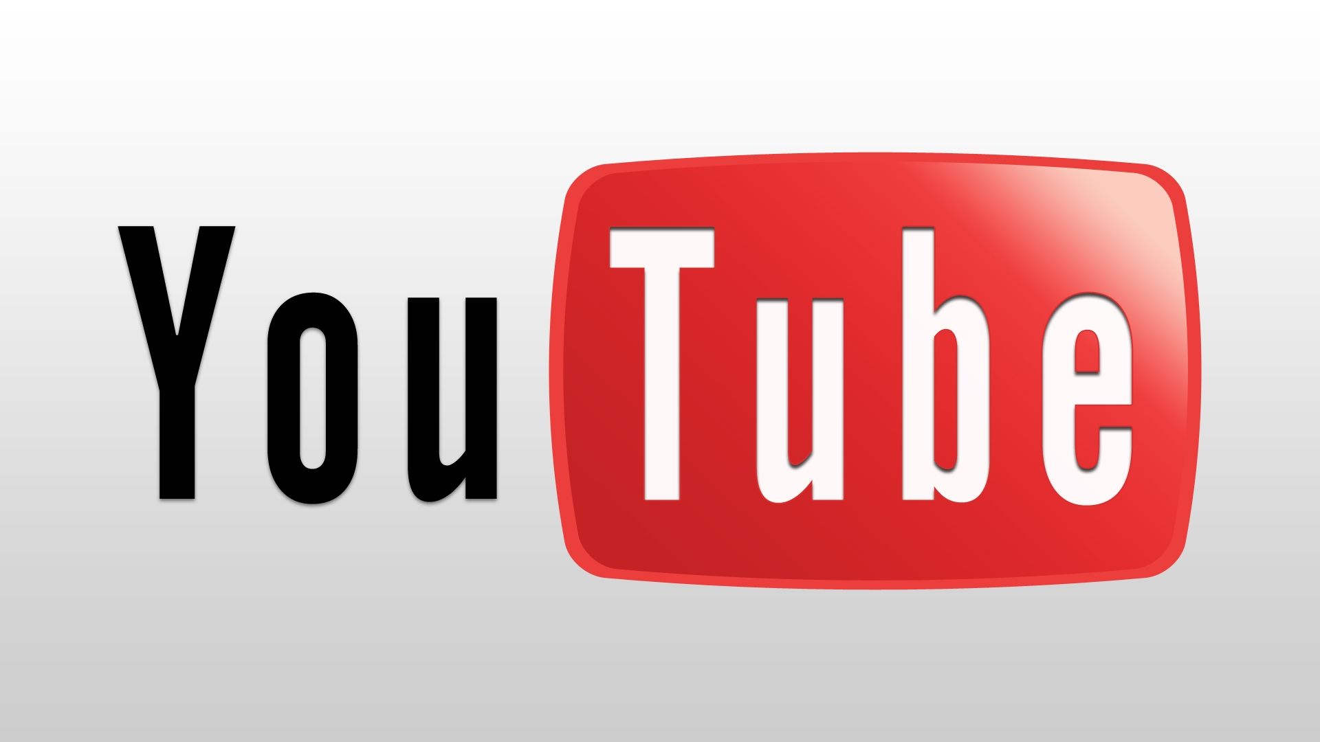 Logo YouTube su sfondo scuro, 1600x900 900p, PC