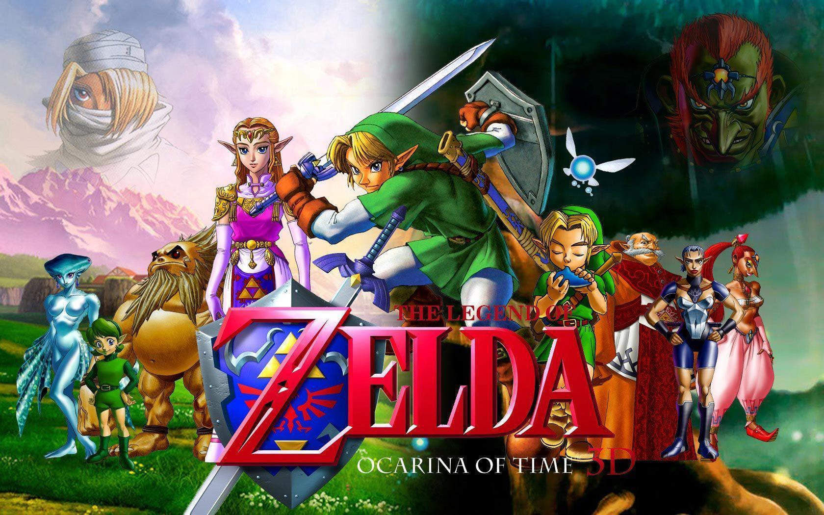 Zelda Ocarina of Time personaggi, 1680x1050 900p, Desktop