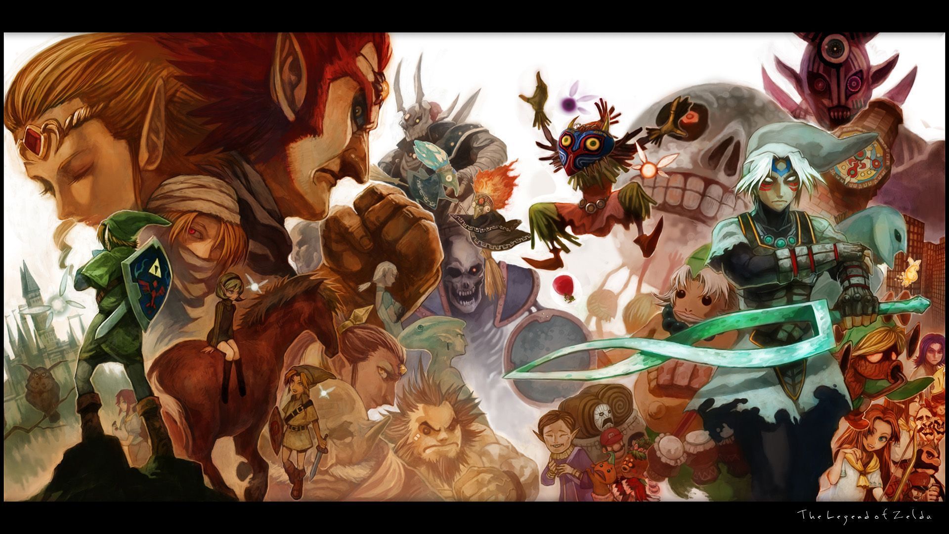 Personaggi Zelda Ocarina of Time, 1920x1080 Full HD, Laptop