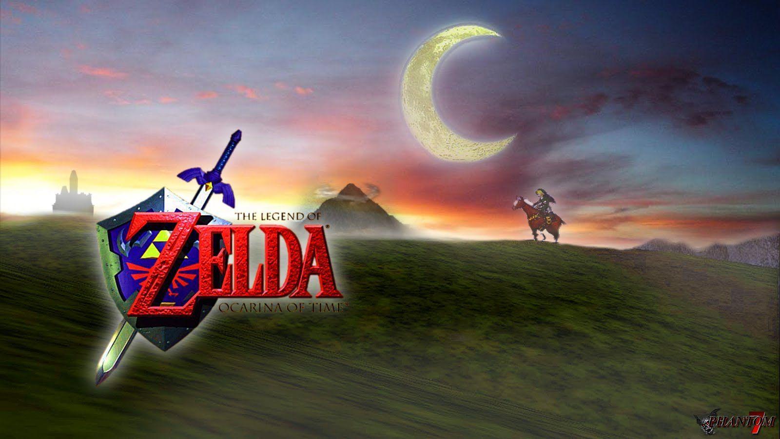 Zelda Ocarina of Time logo, 1600x900 HD Ready, Desktop
