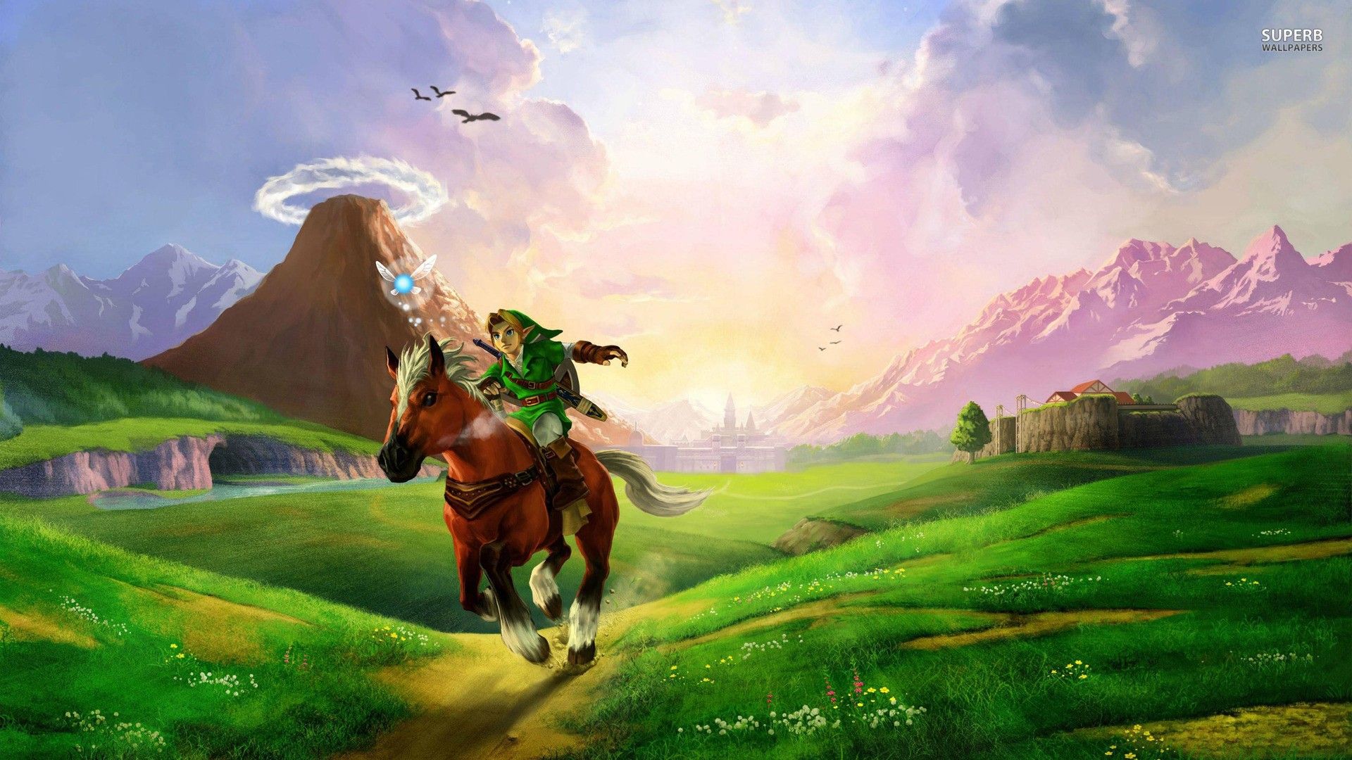 Link a cavallo, Ocarina of Time, 1920x1080 Full HD 1080p, PC Desktop