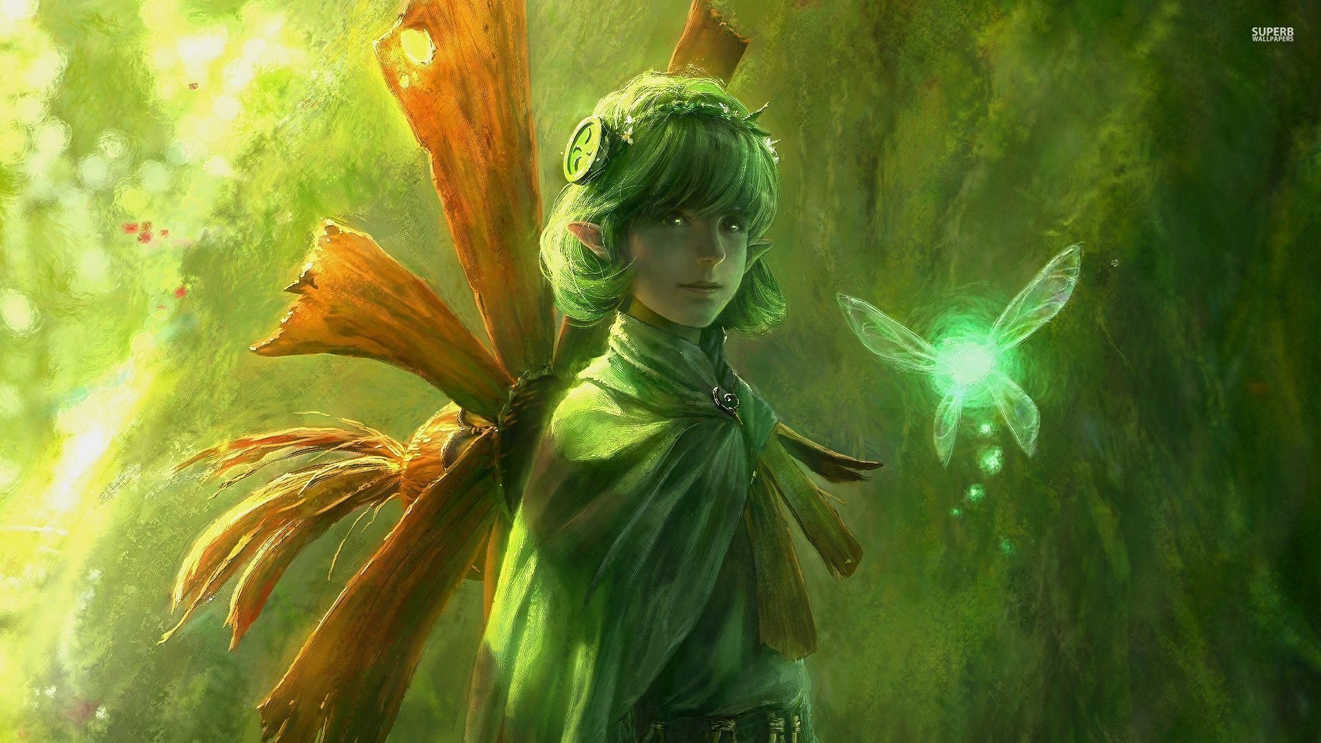 Link e Navi foresta Zelda, action-adventure, 1920x1080 Full HD 1080p, PC