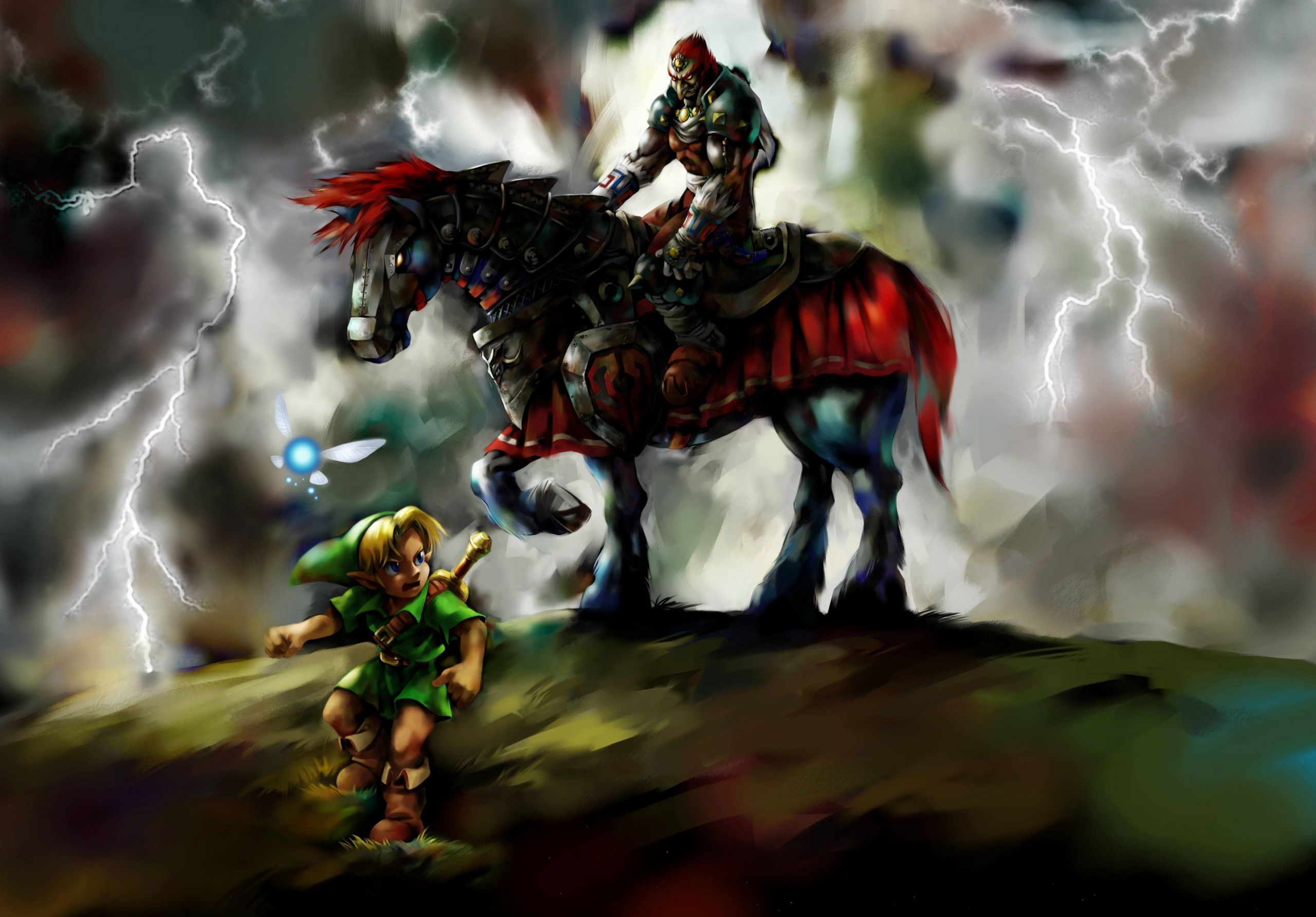 Link contro Ganondorf a cavallo, 2560x1783 2K, Monitor Gaming