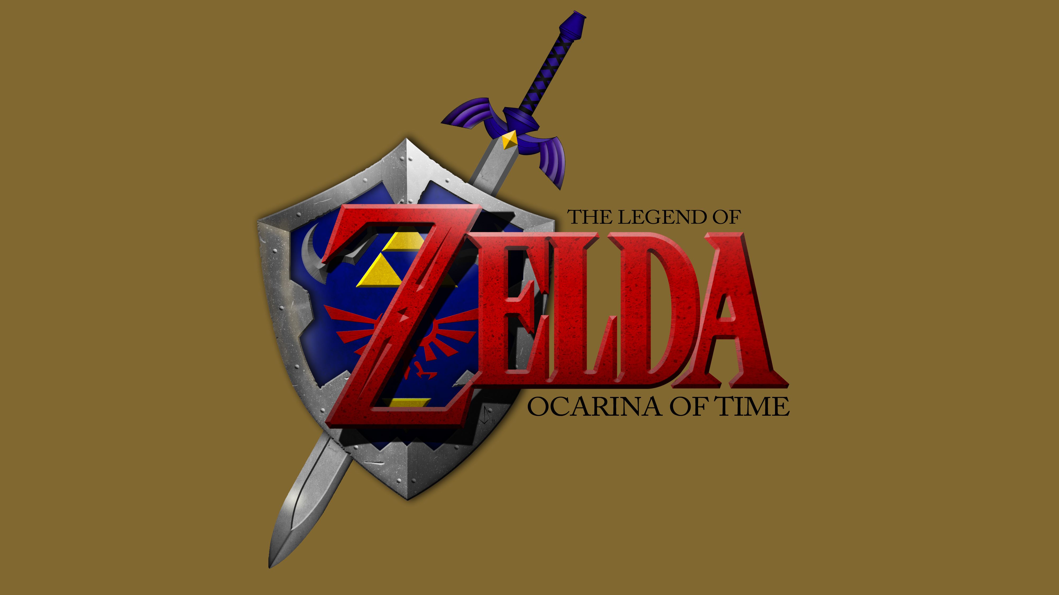 Logo Zelda Ocarina of Time, 4005x2250 UHD, PC 4K