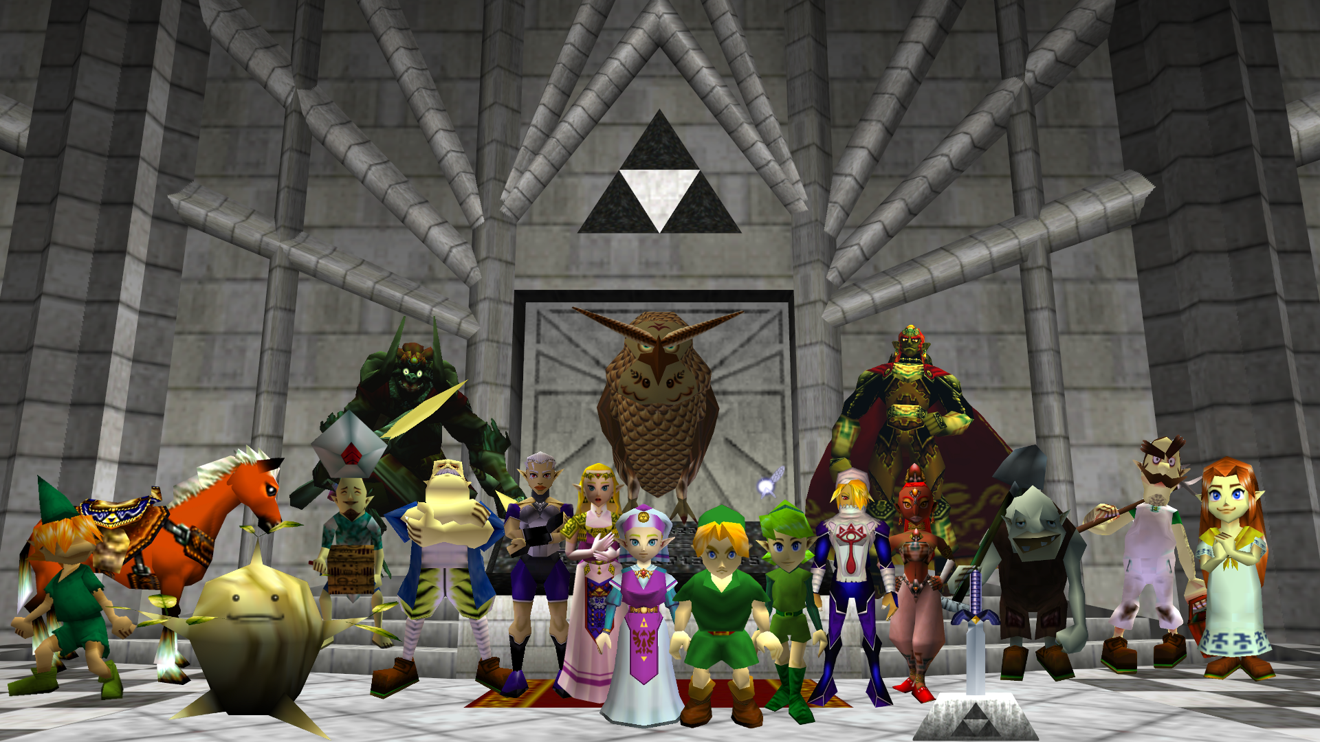 Personaggi Zelda Ocarina of Time, 1920x1080 Full HD, Desktop