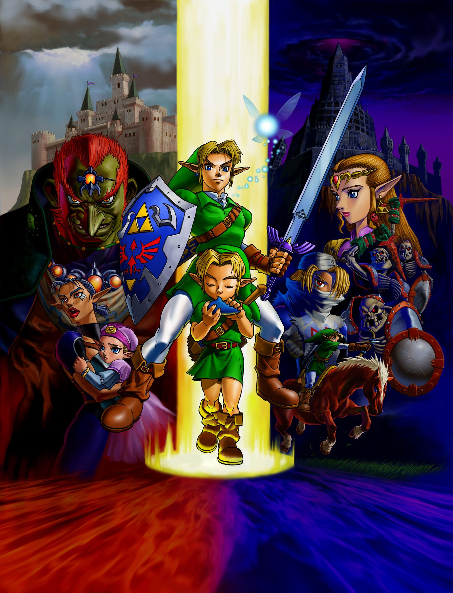 Link personaggi Zelda Ocarina Time, The Legend of Zelda, 1531x2000 Full HD Verticale, Smartphone