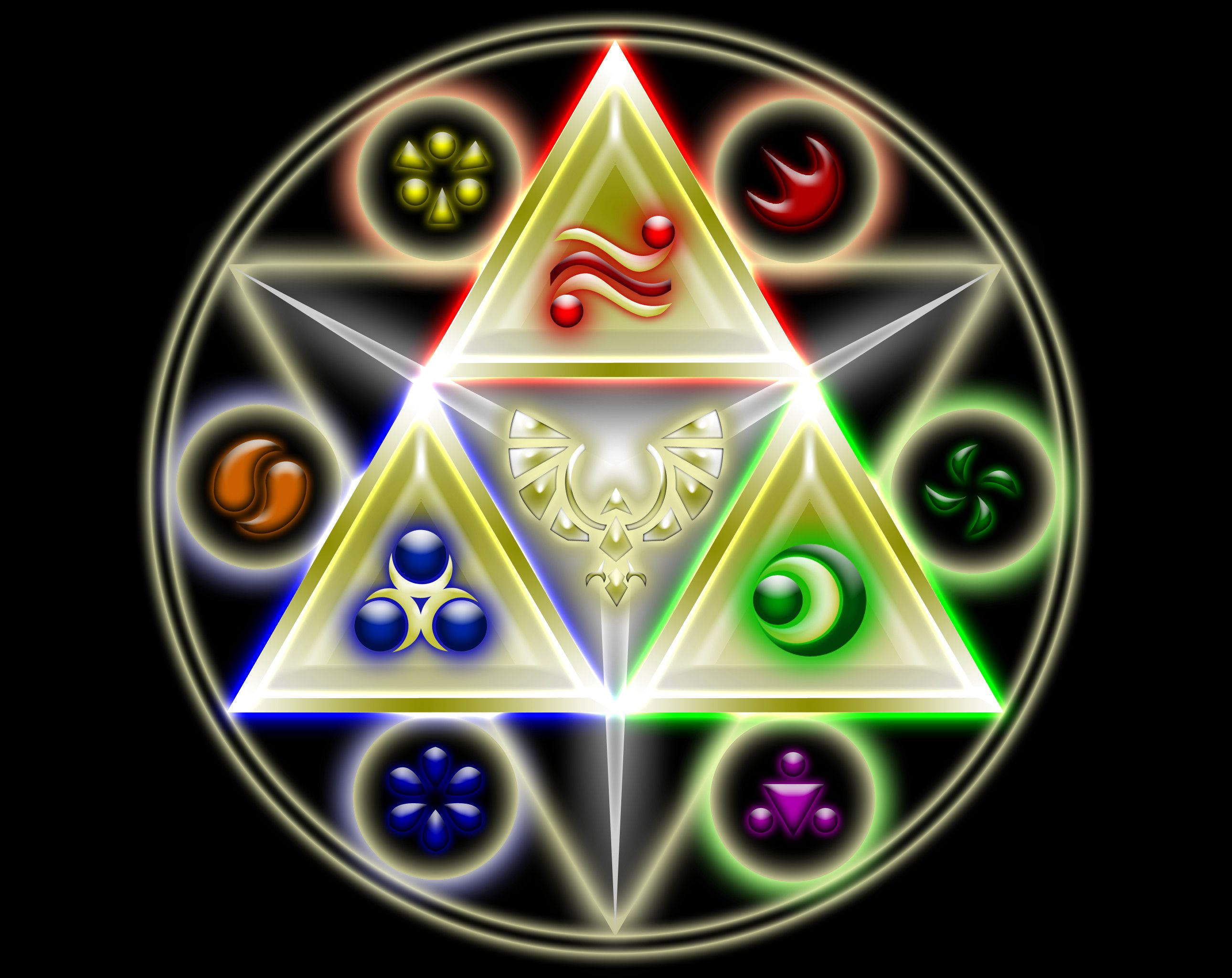 Triforce Zelda simboli spirituali, 2580x2048 WQXGA, PC