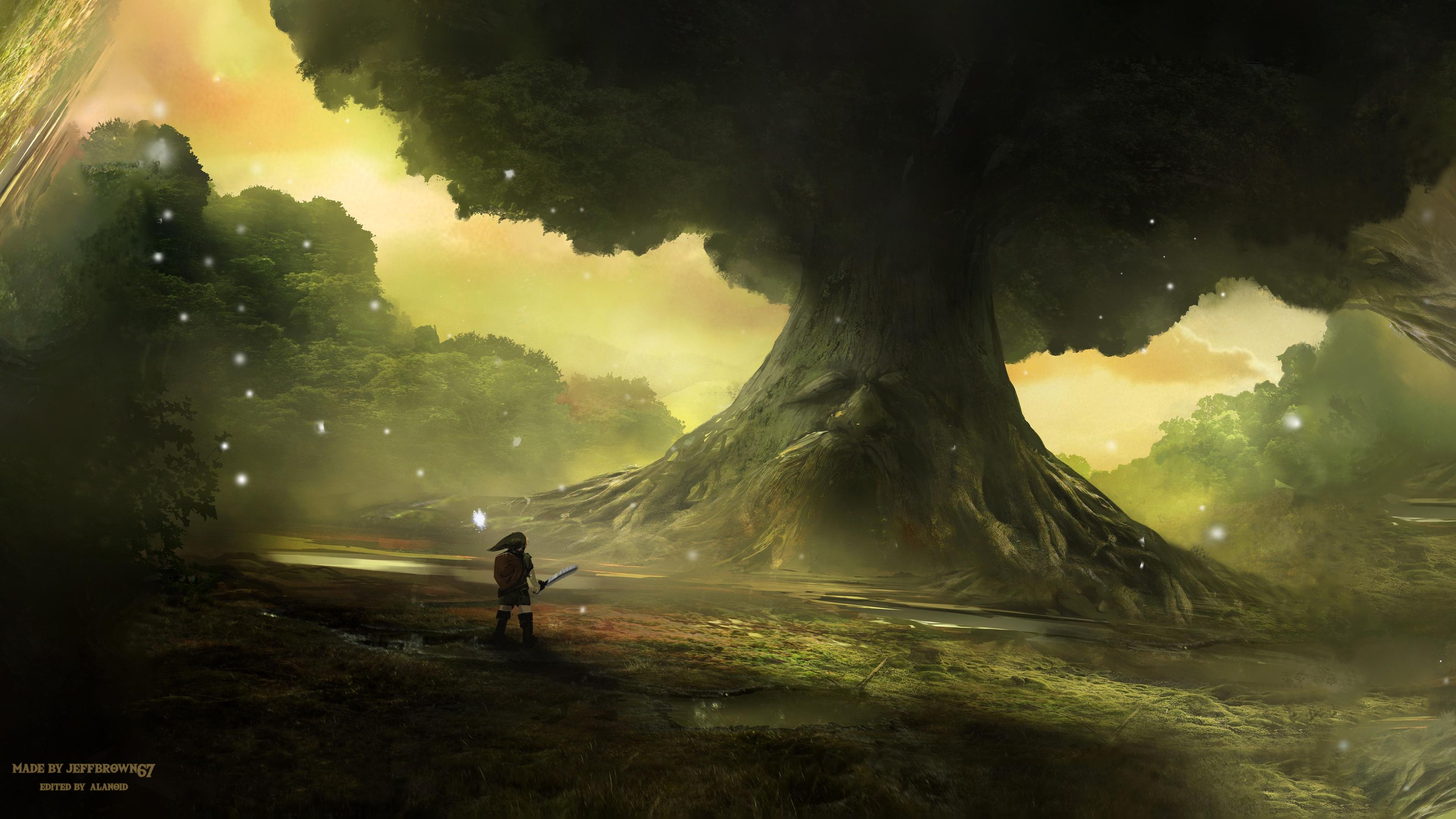 Link davanti albero gigante, 3840x2160 UHD, PC 4K