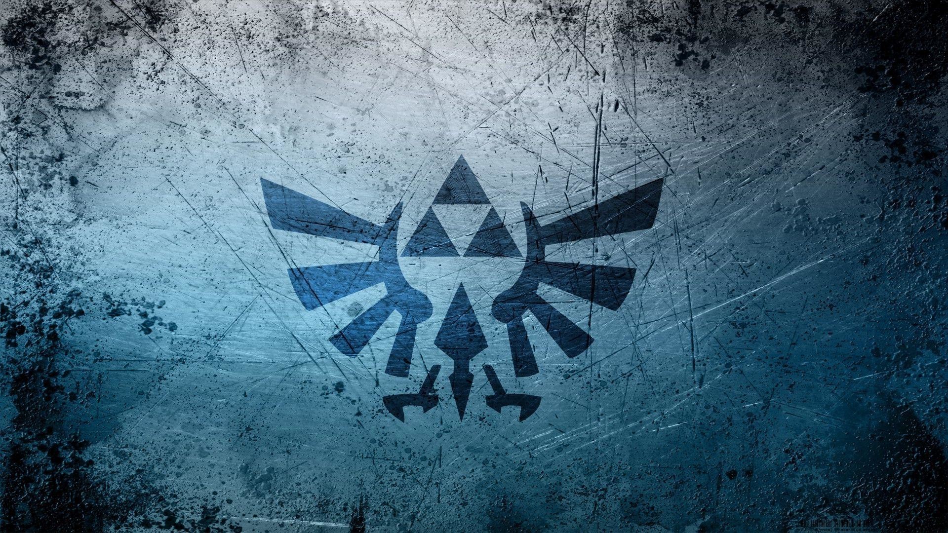 Simbolo Triforce Zelda blu, 1920x1080 Full HD 1080p, Desktop