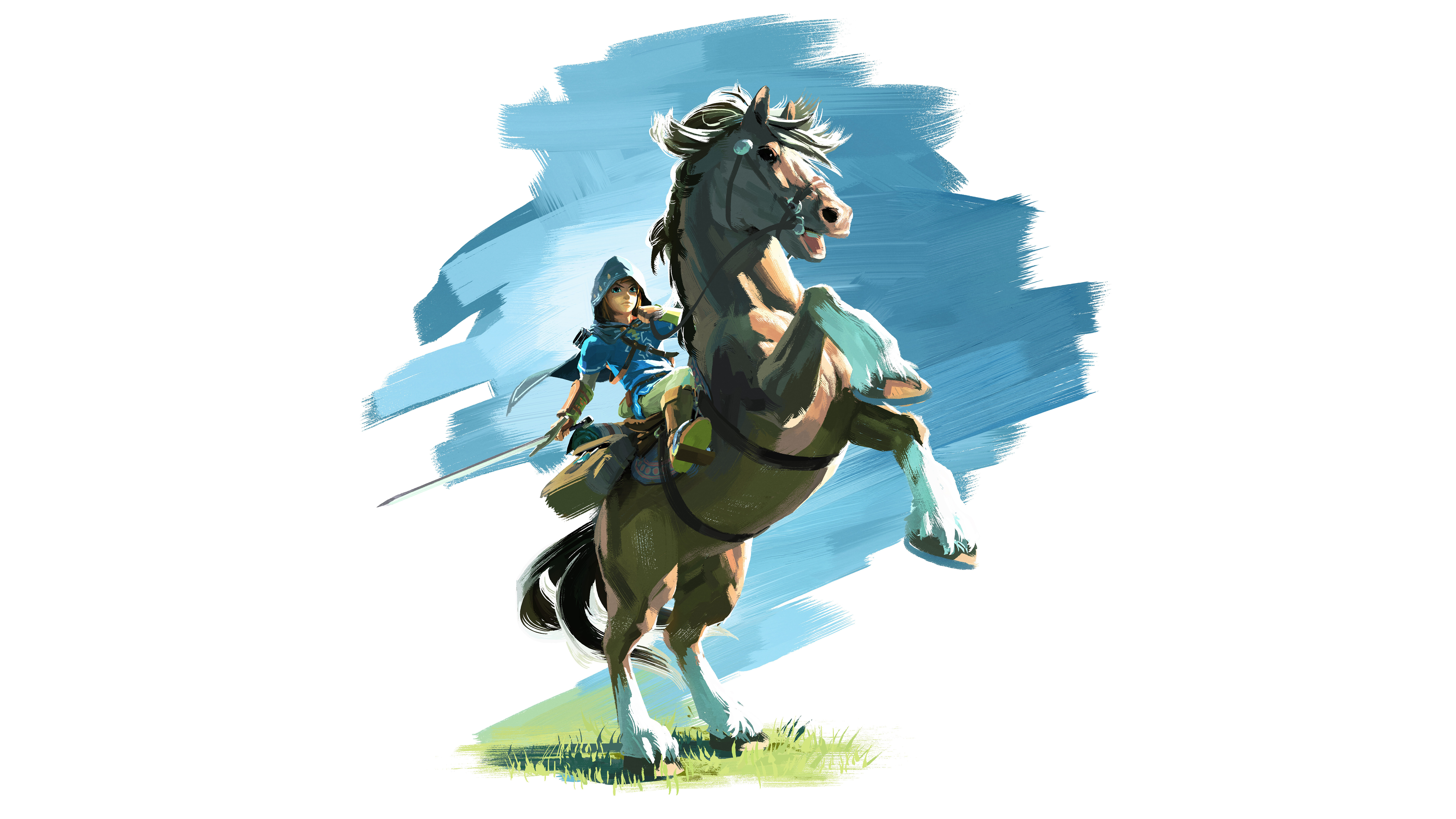 Link a cavallo, Zelda, 7680x4320 4K Ultra HD, Smart TV 4K