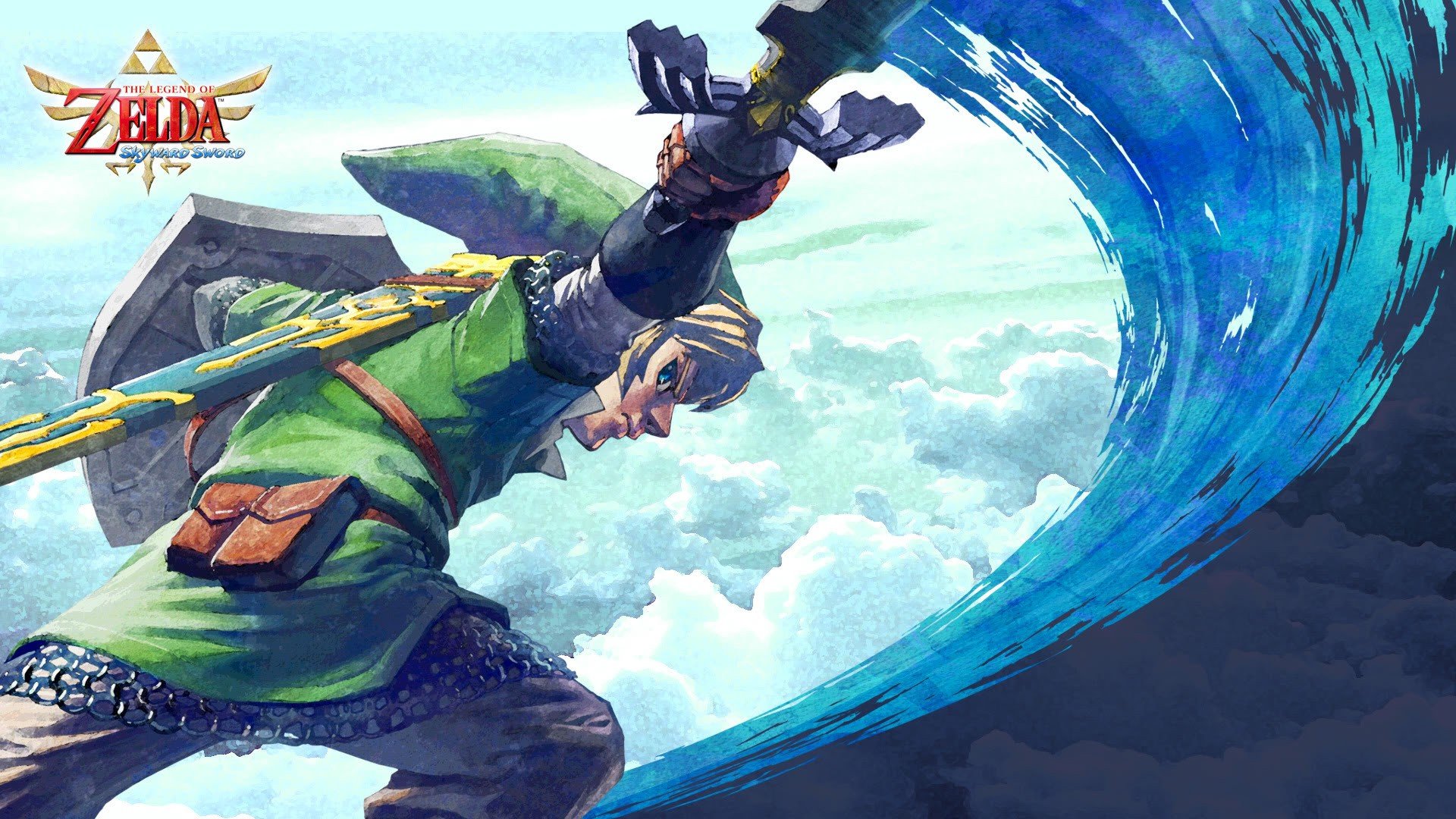 Link con spada e onda, 1920x1080 Full HD, Laptop