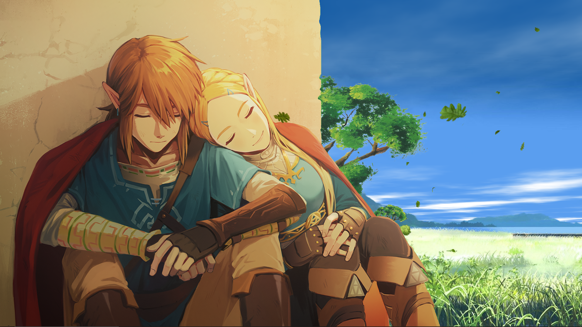 Link e Zelda abbracciati, 1920x1080 1080p, PC Desktop