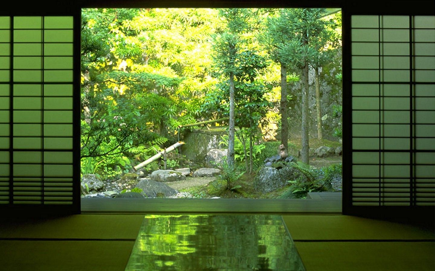 Giardino zen giapponese tradizionale, 1440x900 HD, Desktop