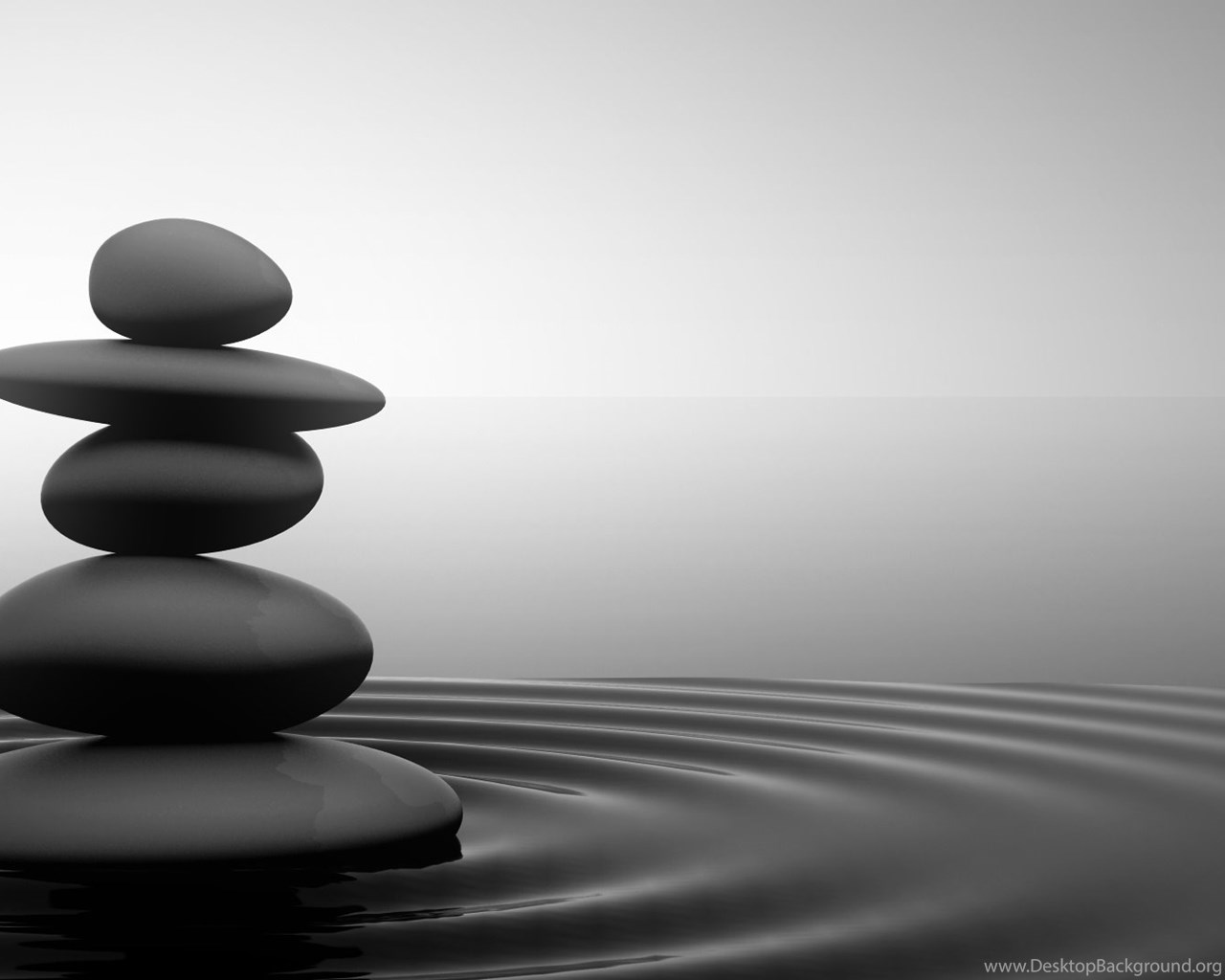 Pietre zen impilate acqua, 1280x1024 HD, Desktop
