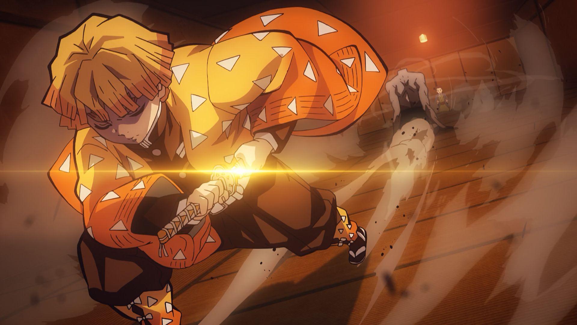 Zenitsu Demon Slayer fulmine, 1920x1080 Full HD 1080p, PC Desktop