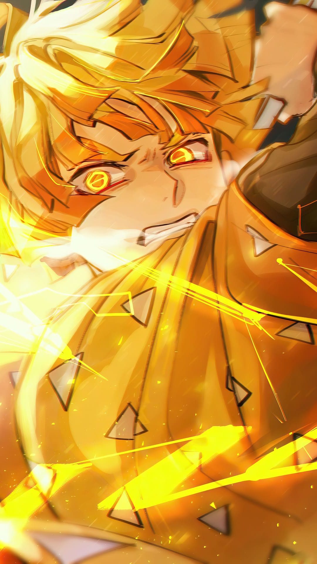 Zenitsu Demon Slayer fulmine, 1080x1920 Verticale, Samsung Galaxy